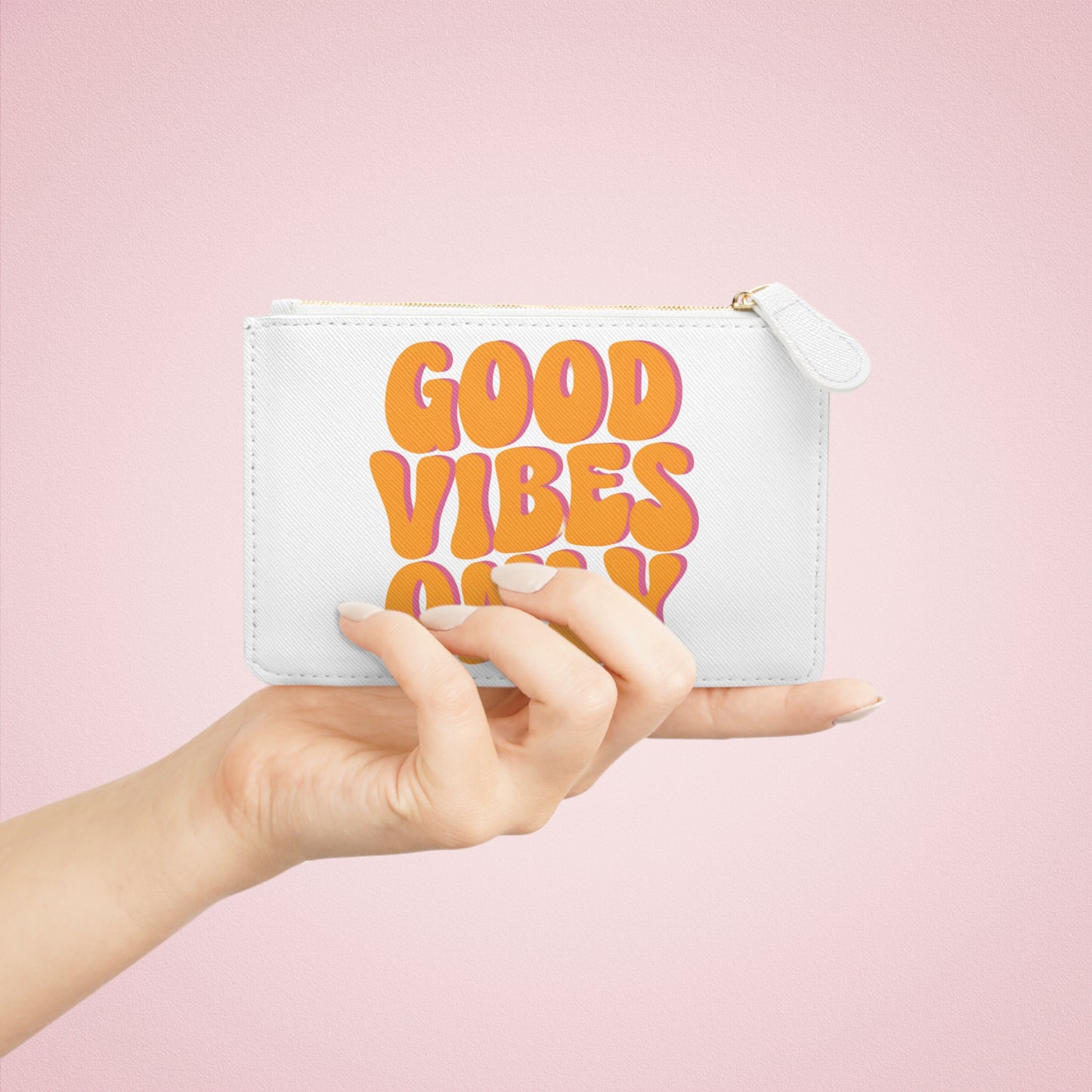Good Vibes Only Mini Clutch Bag