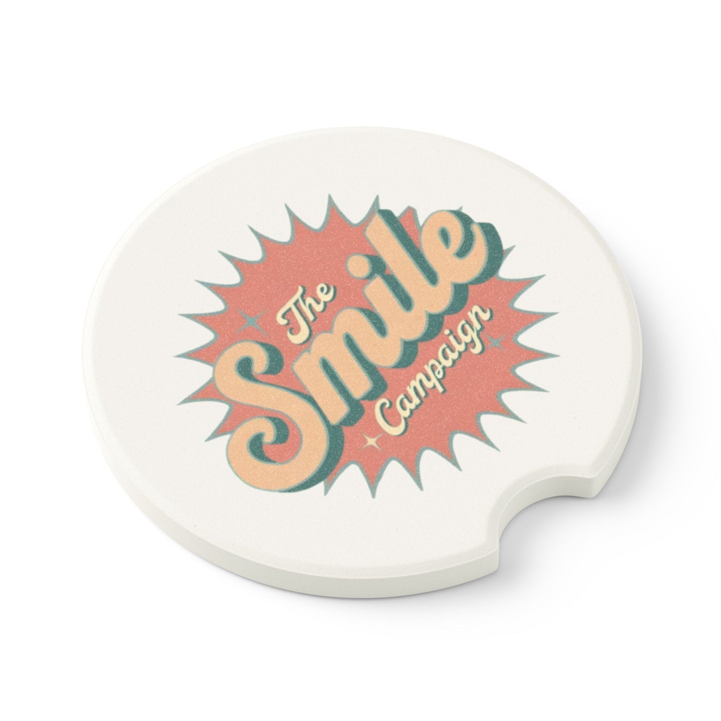 The Smile Campaign - Soapstone Car Coaster