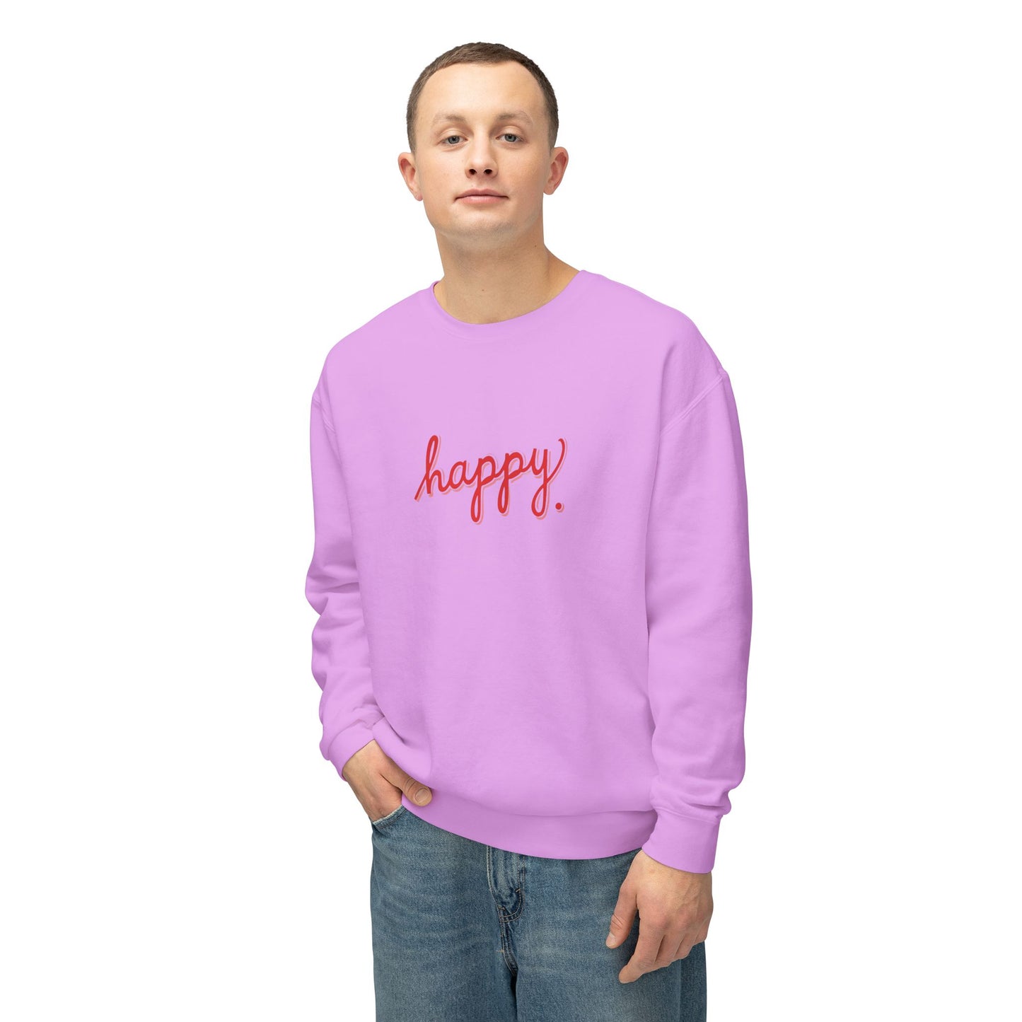 Happy Unisex Crewneck Sweatshirt