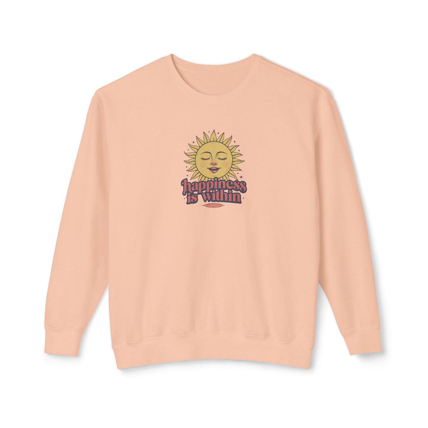 Happiness Is Within Unisex Lightweight Crewneck Sweatshirt