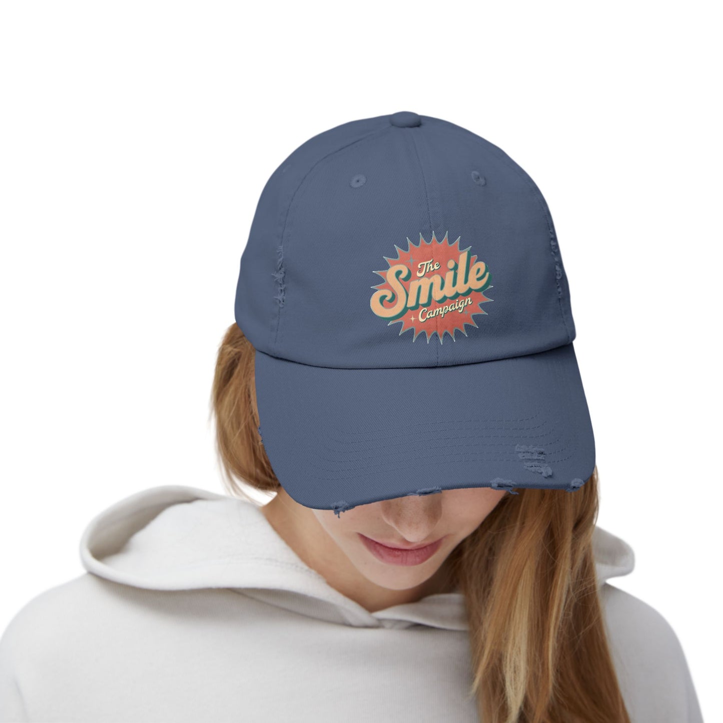 The Smile Campaign Distressed Cap