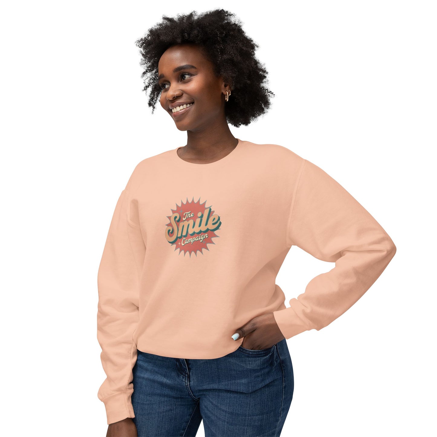 The Smile Campaign Unisex Lightweight Crewneck Sweatshirt