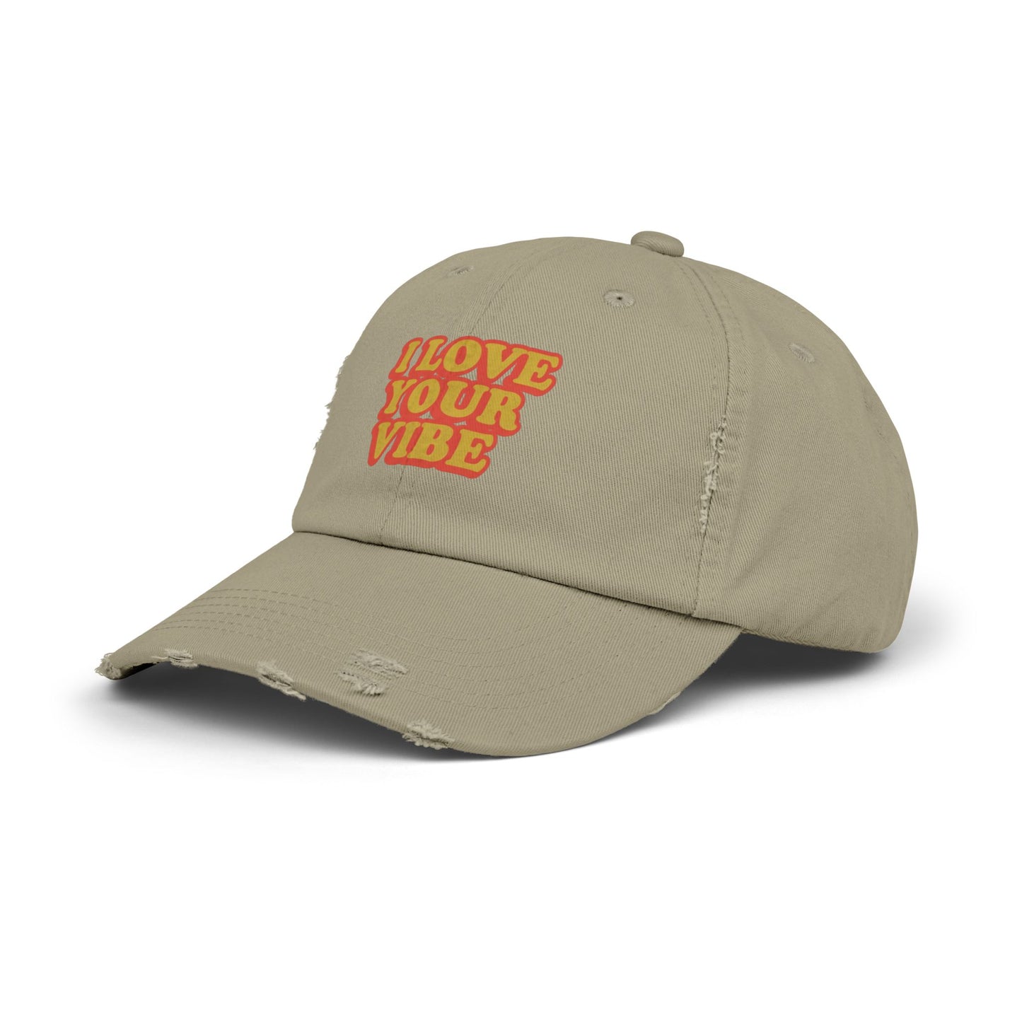 I Love Your Vibe Distressed Cap