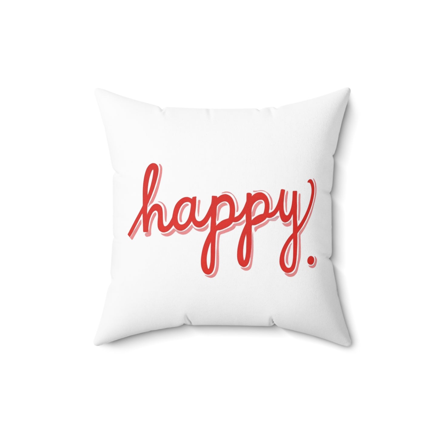 Happy Square Pillow