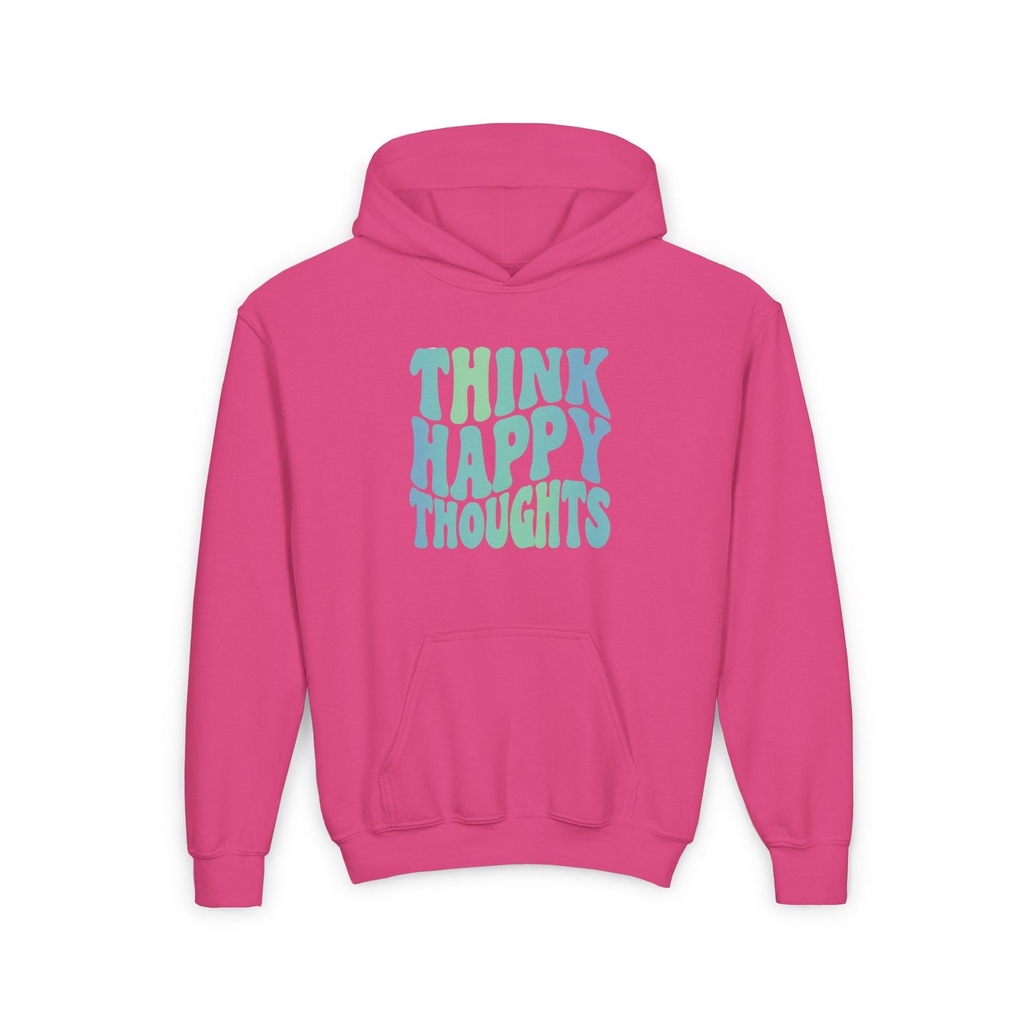 Think Happy Thoughts Kids Hoodie