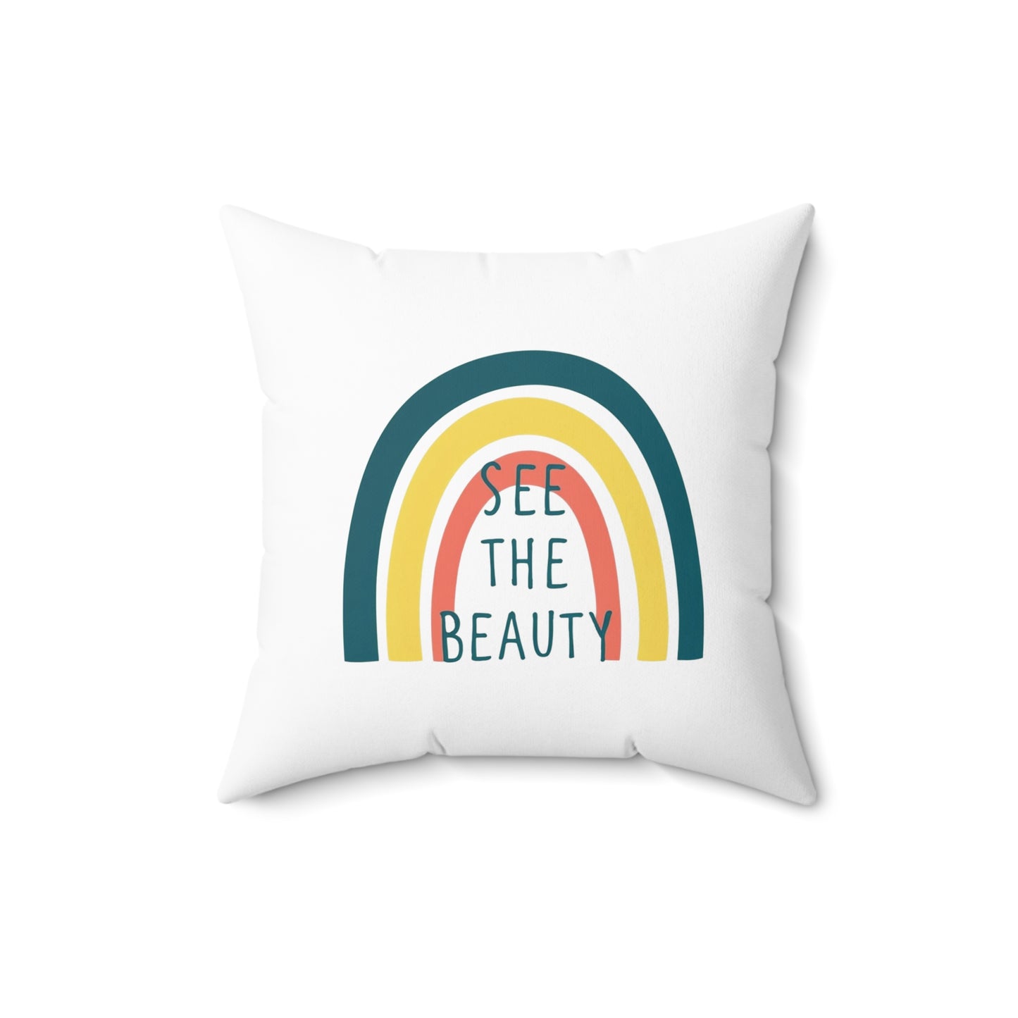 See The Beauty Square Pillow