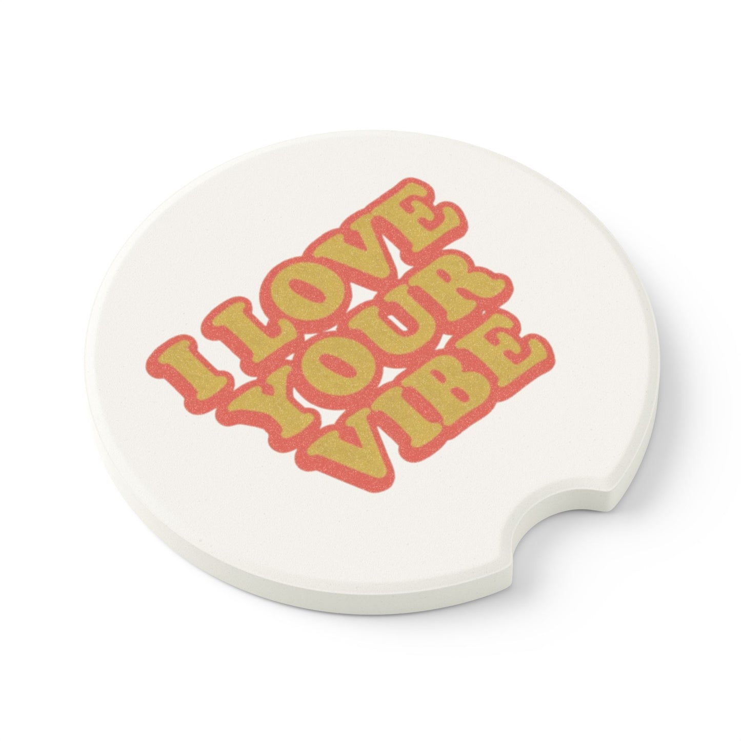 I Love Your Vibe Soapstone Car Coasters