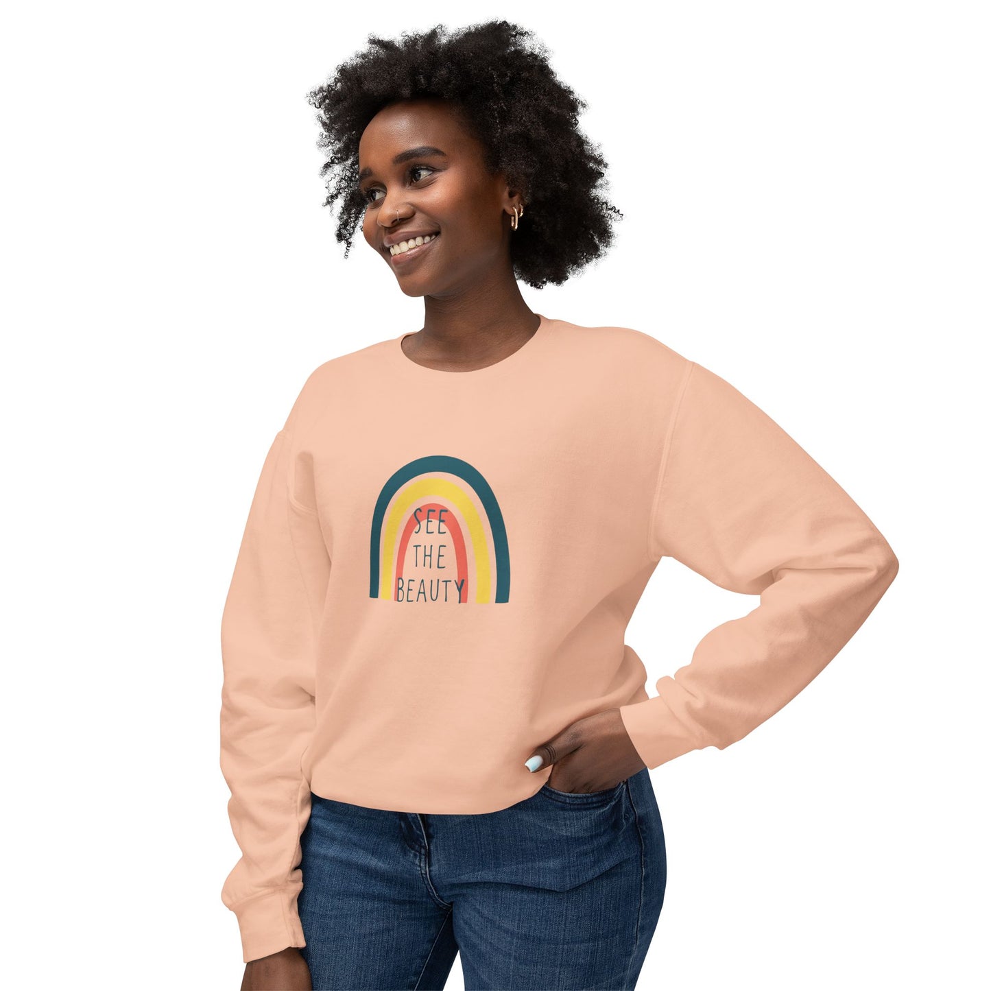 See The Beauty Unisex Lightweight Crewneck Sweatshirt