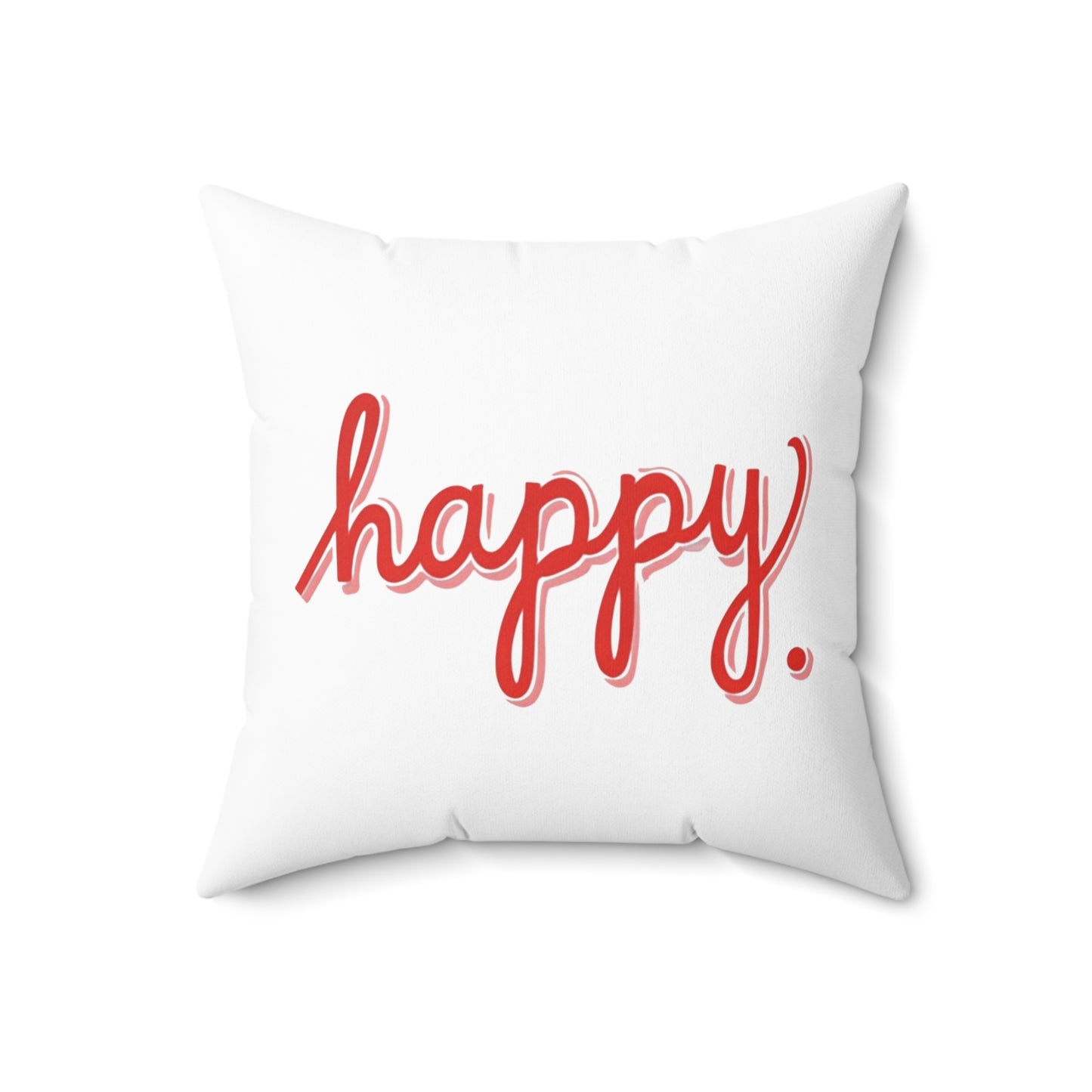 Happy Square Pillow