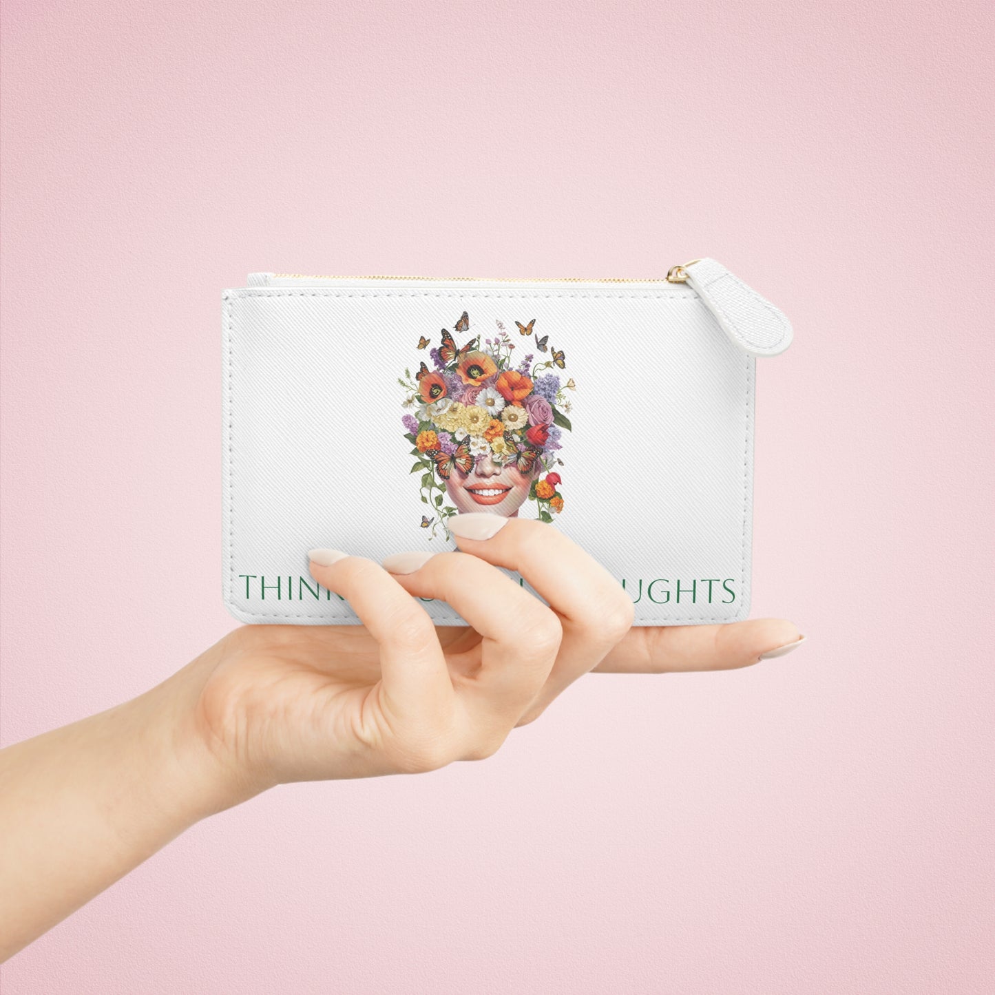 Think Beautiful Thoughts Mini Clutch Bag