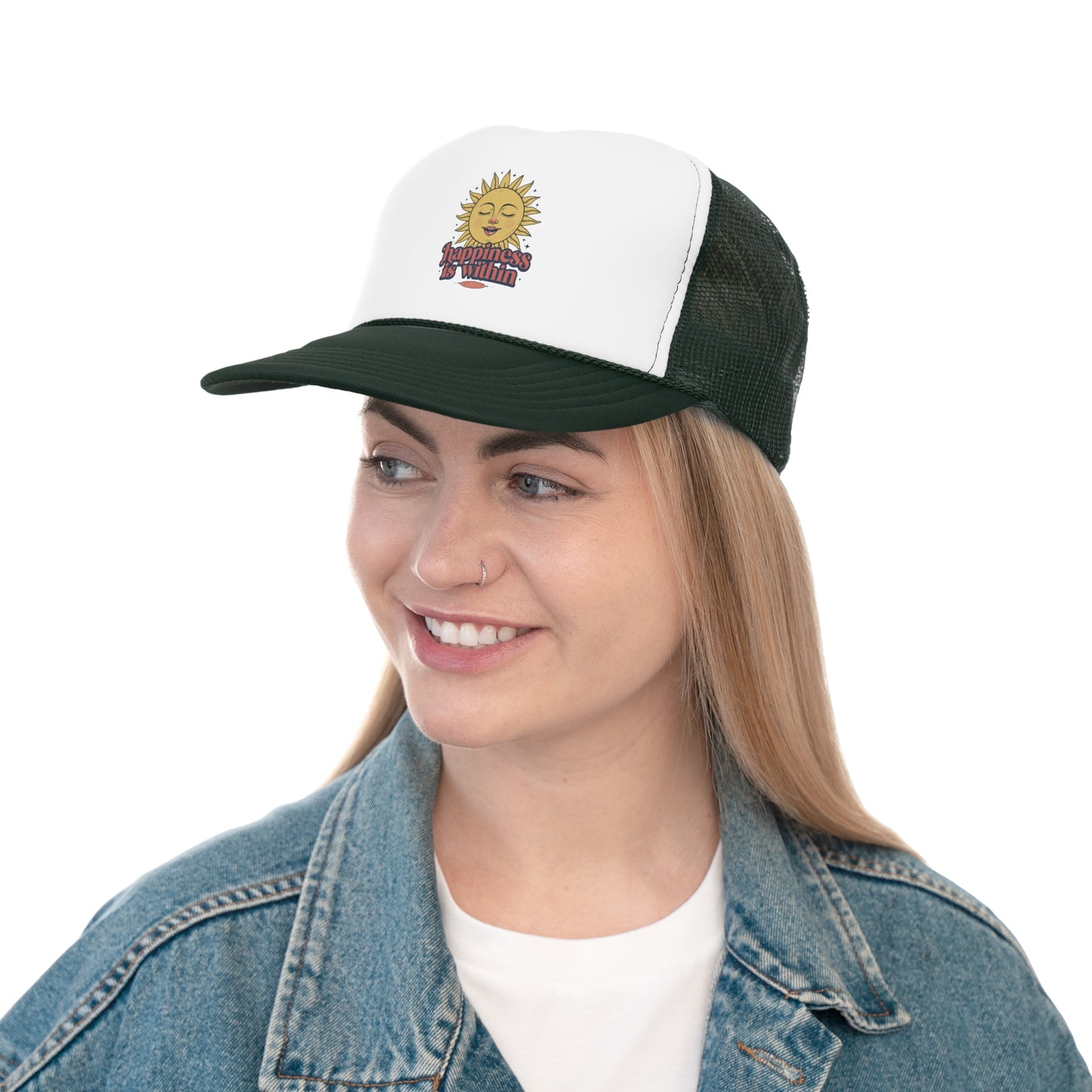 Happiness Is Within Trucker Caps