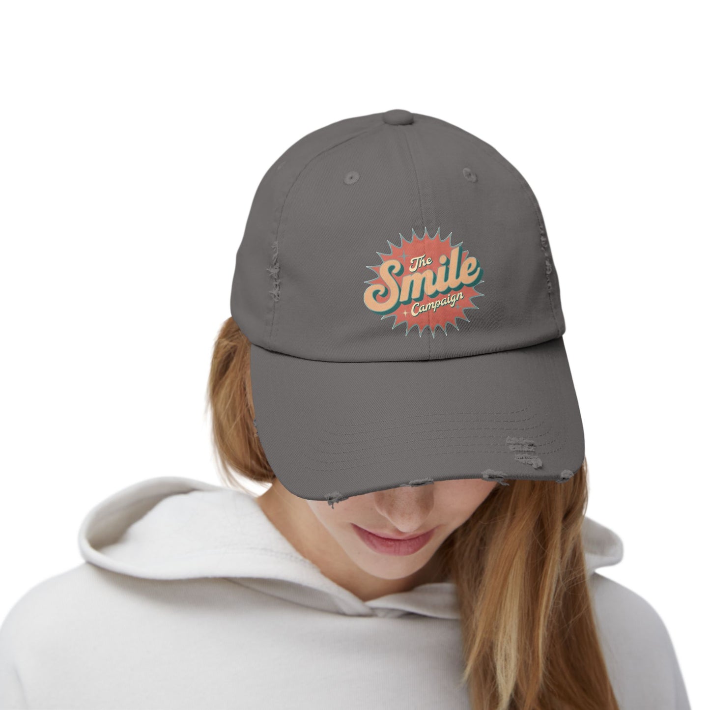 The Smile Campaign Distressed Cap