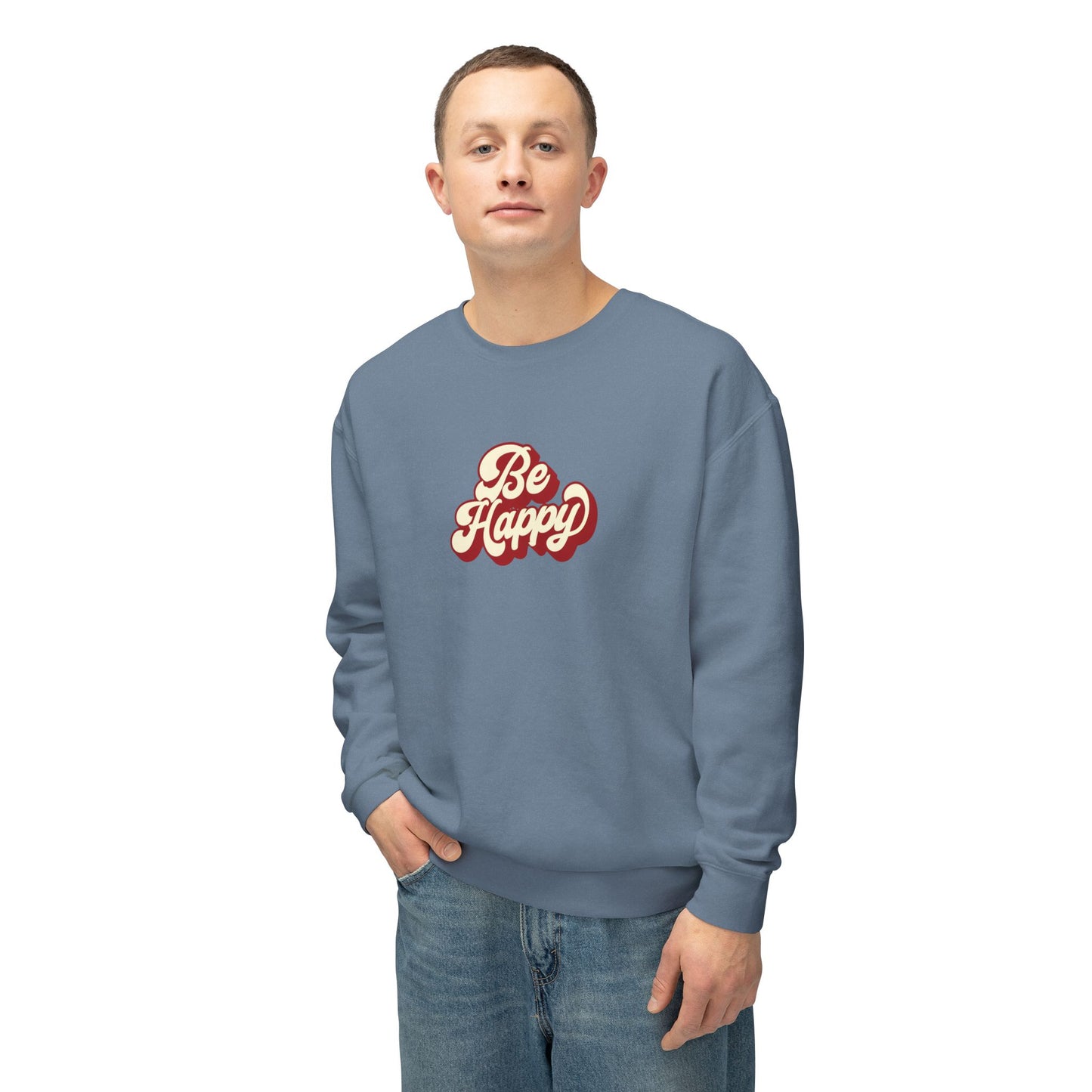 Be Happy Unisex Crewneck Sweatshirt