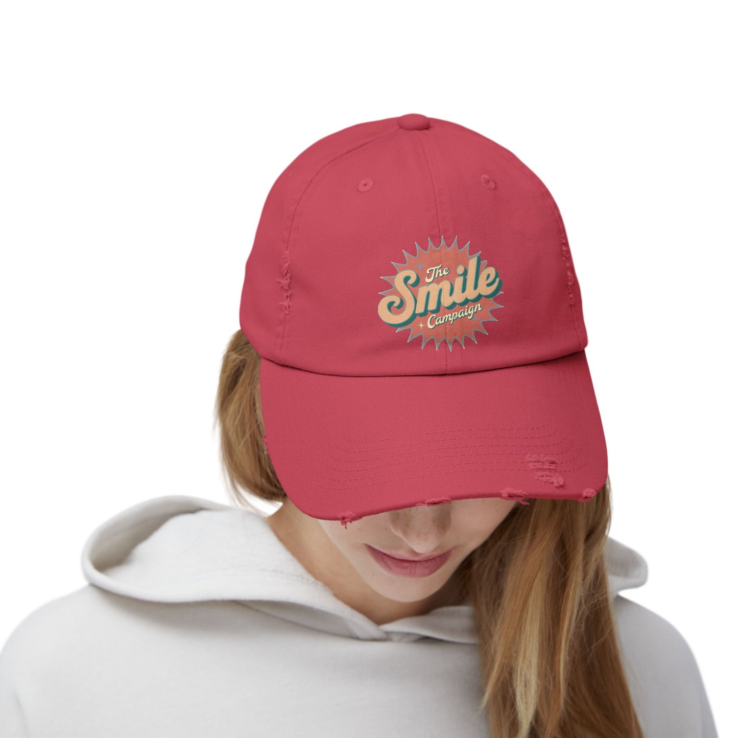 The Smile Campaign Distressed Cap