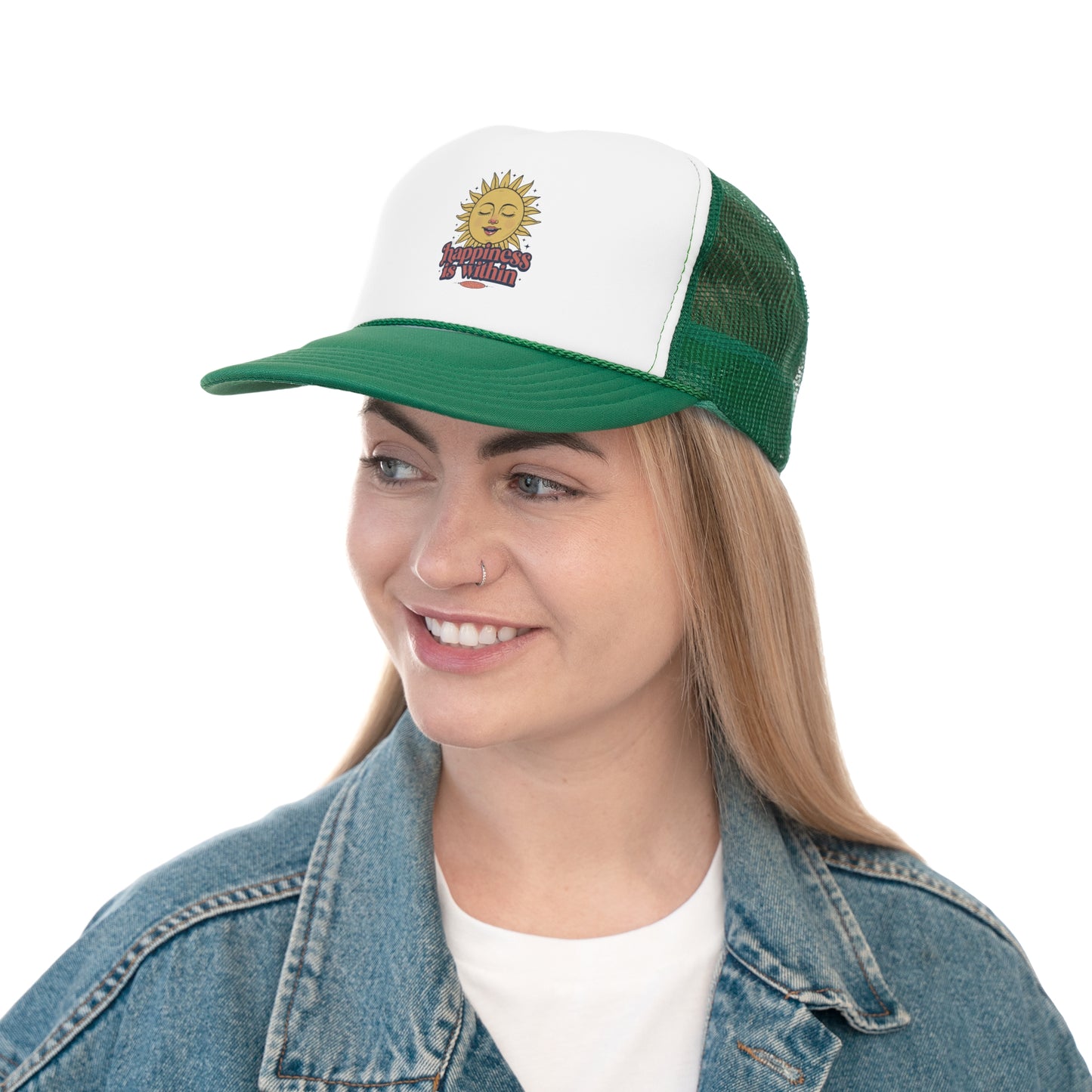 Happiness Is Within Trucker Caps