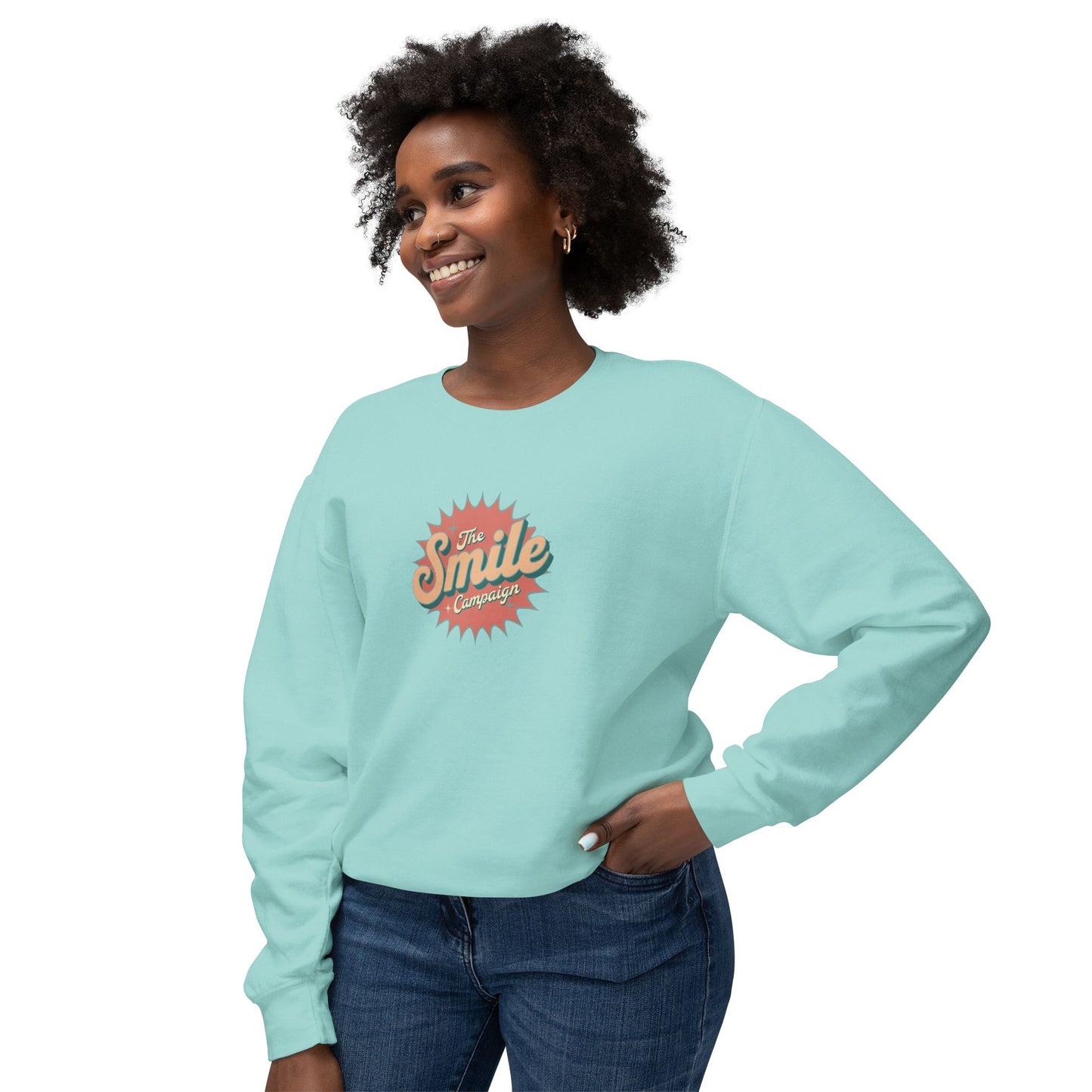 The Smile Campaign Unisex Lightweight Crewneck Sweatshirt