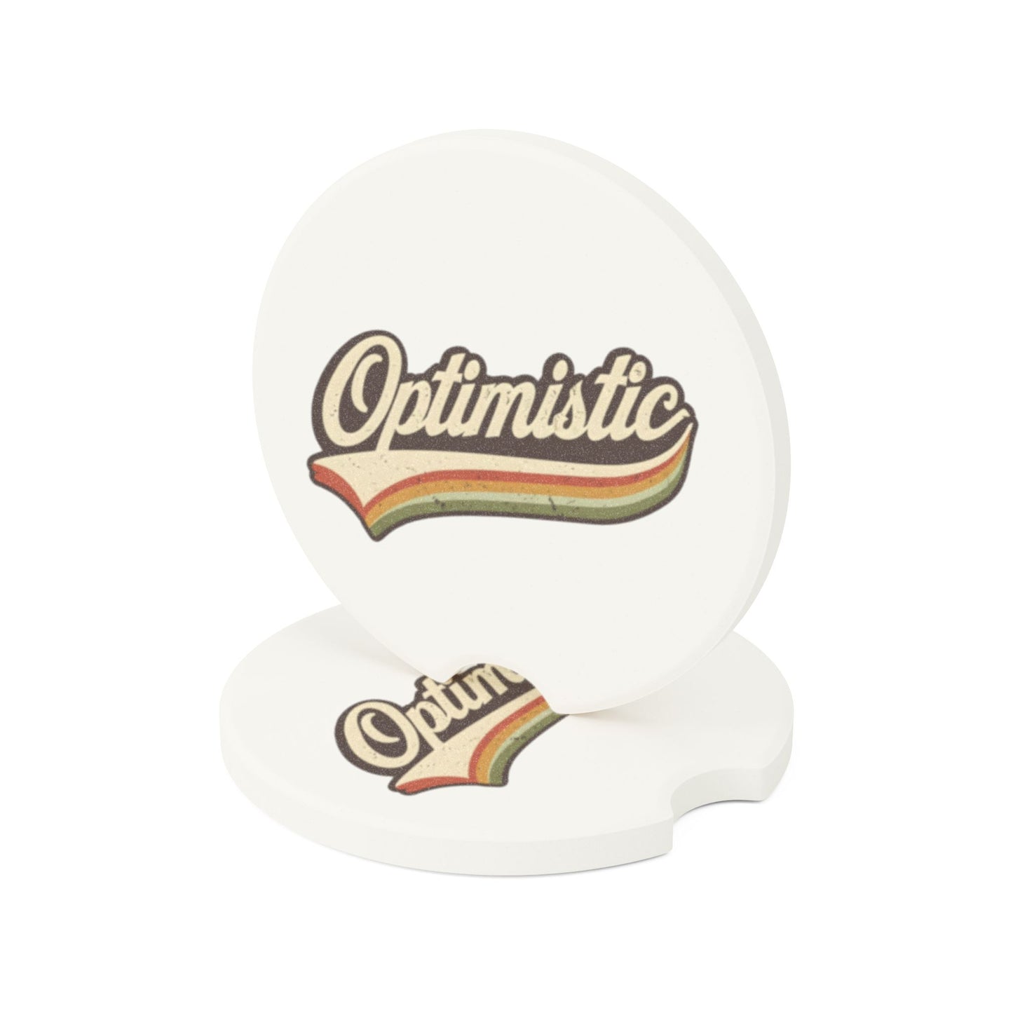 Optimistic Soapstone Car Coaster