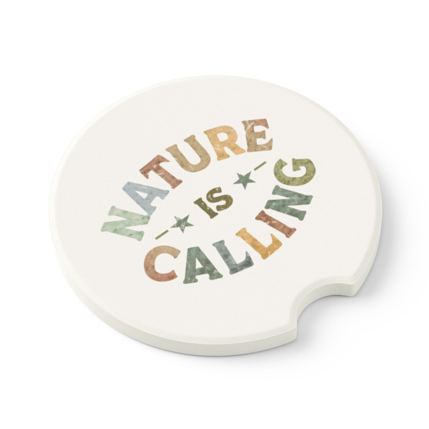 Nature Is Calling Soapstone Car Coaster