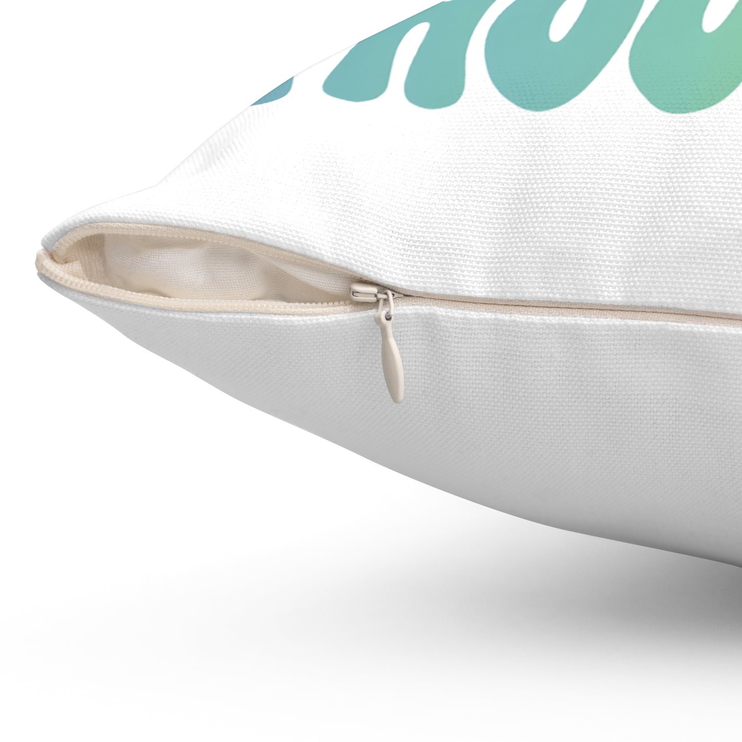 Think Happy Thoughts Square Pillow