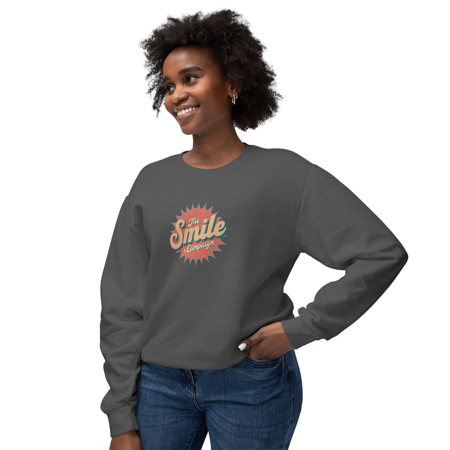The Smile Campaign Unisex Lightweight Crewneck Sweatshirt