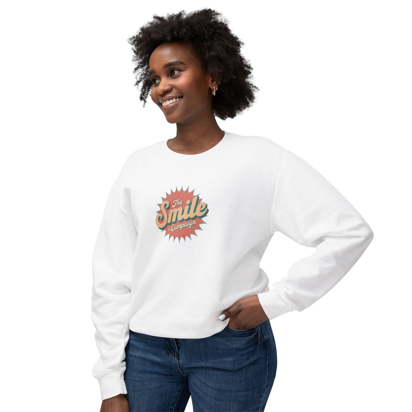The Smile Campaign Unisex Lightweight Crewneck Sweatshirt