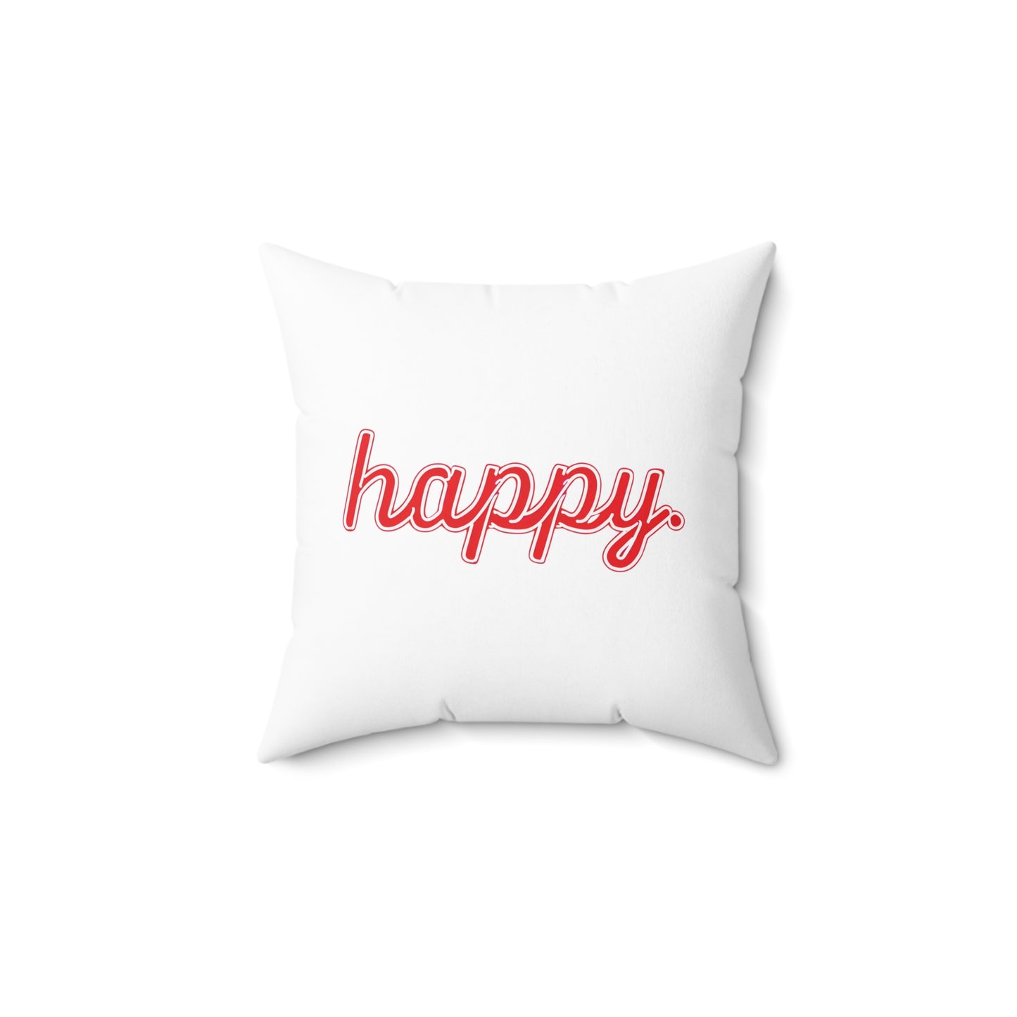 Happy Square Pillow