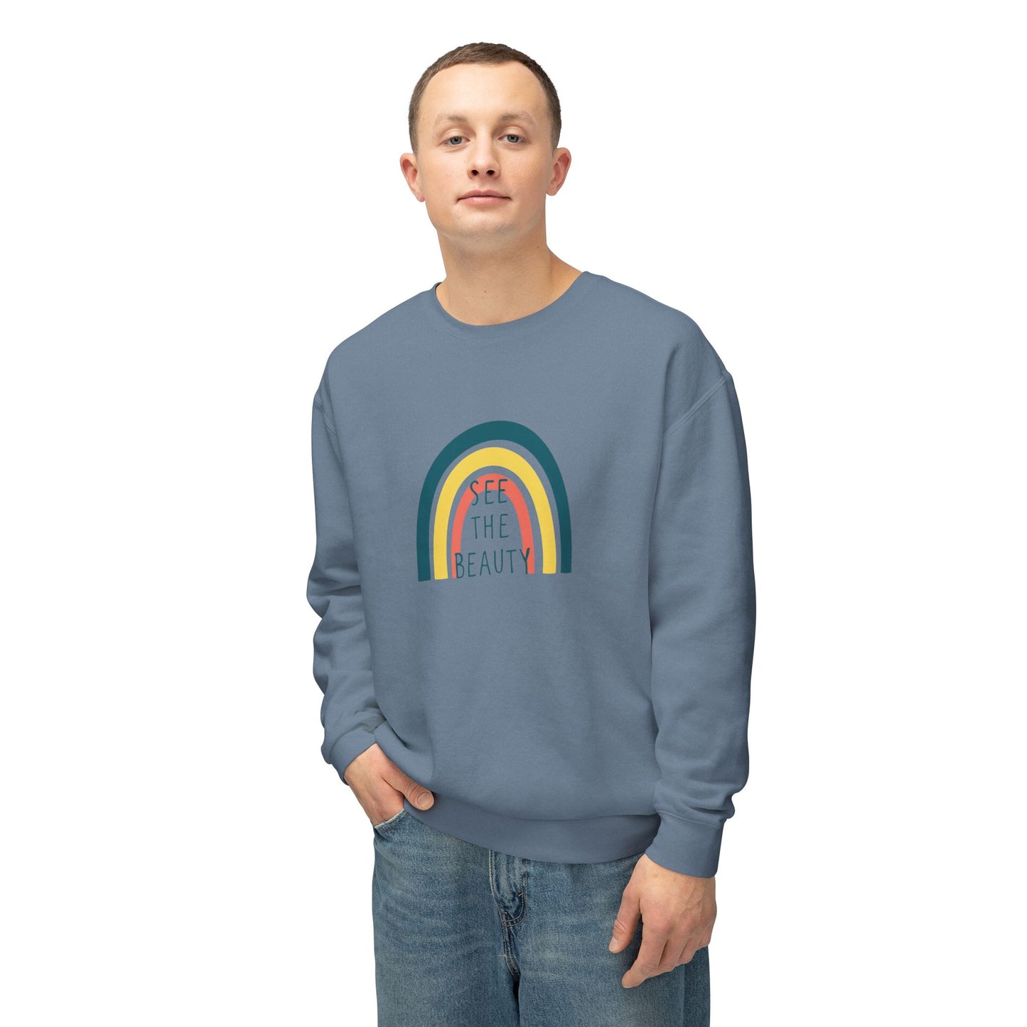 See The Beauty Unisex Lightweight Crewneck Sweatshirt