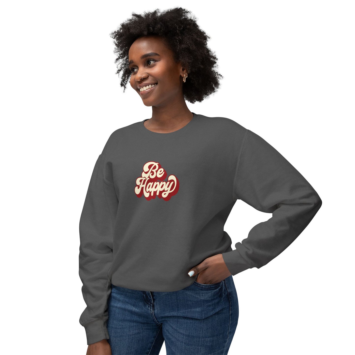 Be Happy Unisex Crewneck Sweatshirt