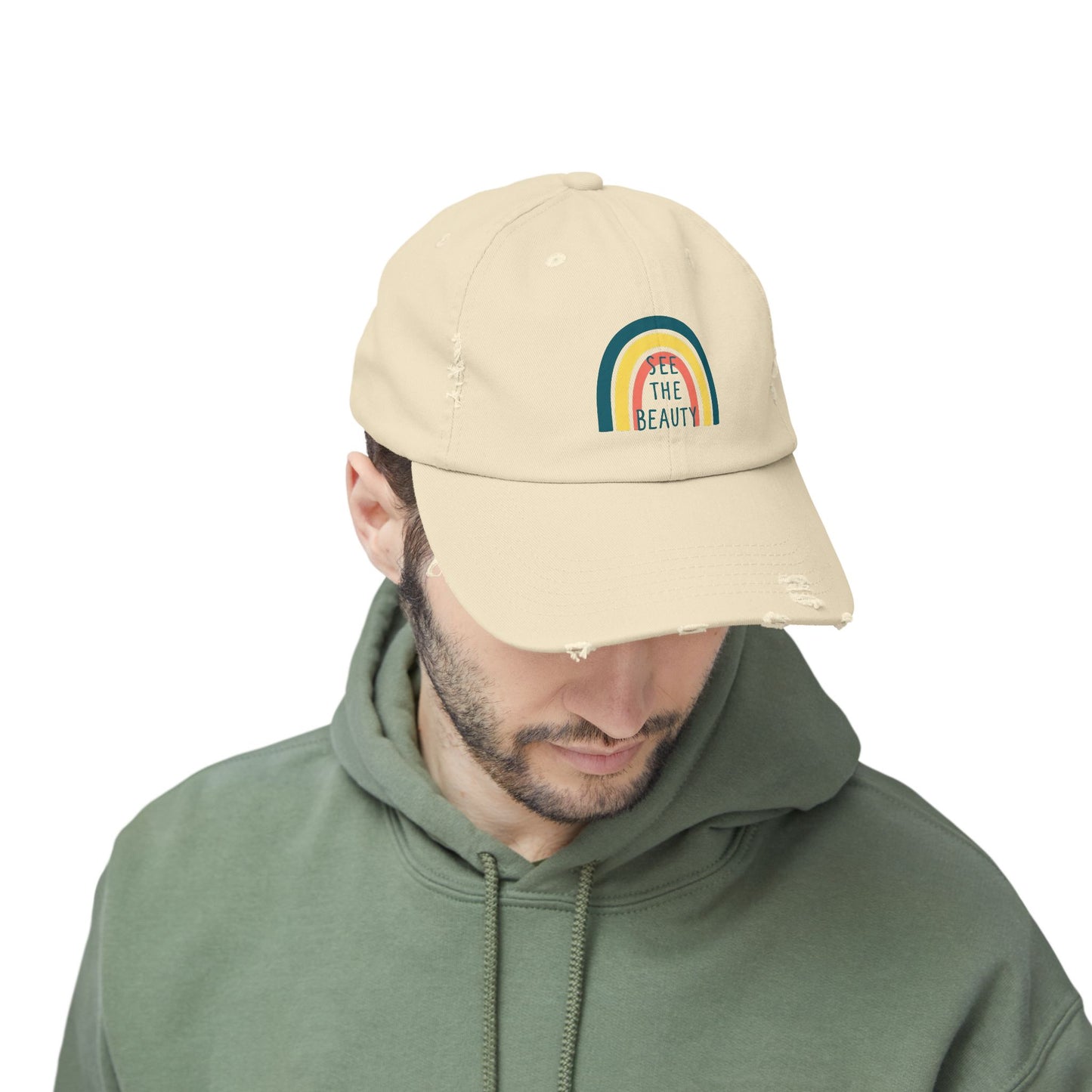 See The Beauty Distressed Cap