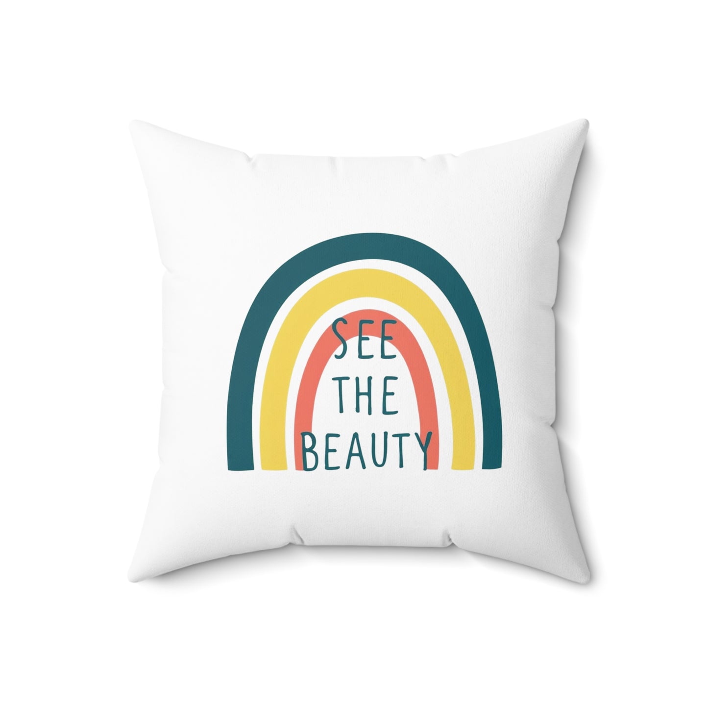 See The Beauty Square Pillow