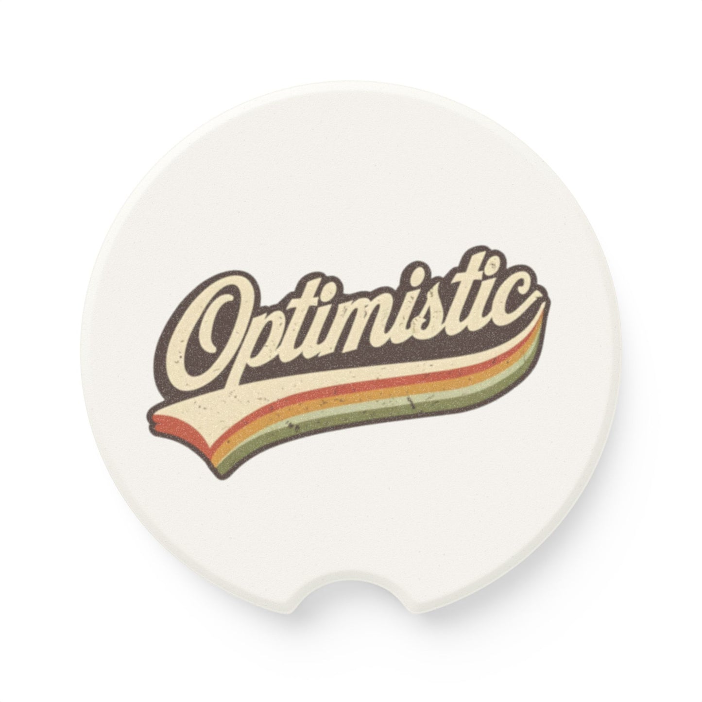 Optimistic Soapstone Car Coaster