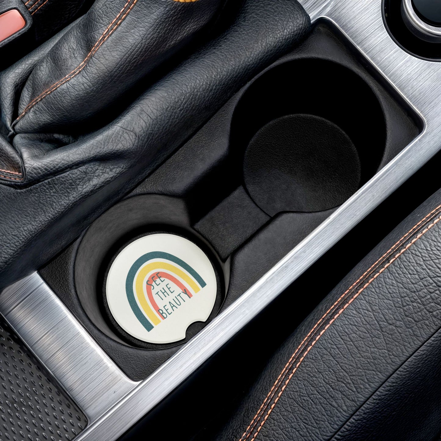 See The Beauty Car Soapstone Coaster