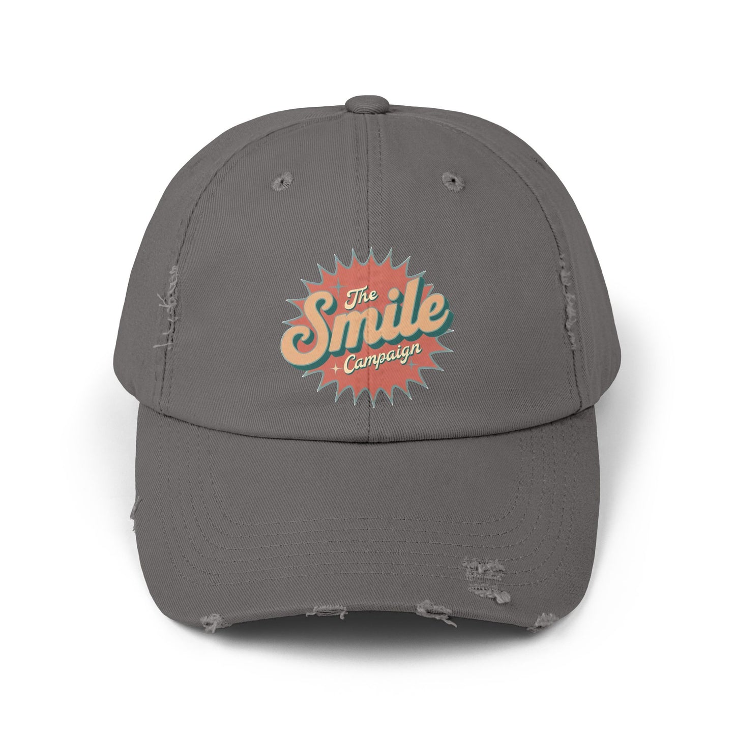 The Smile Campaign Distressed Cap