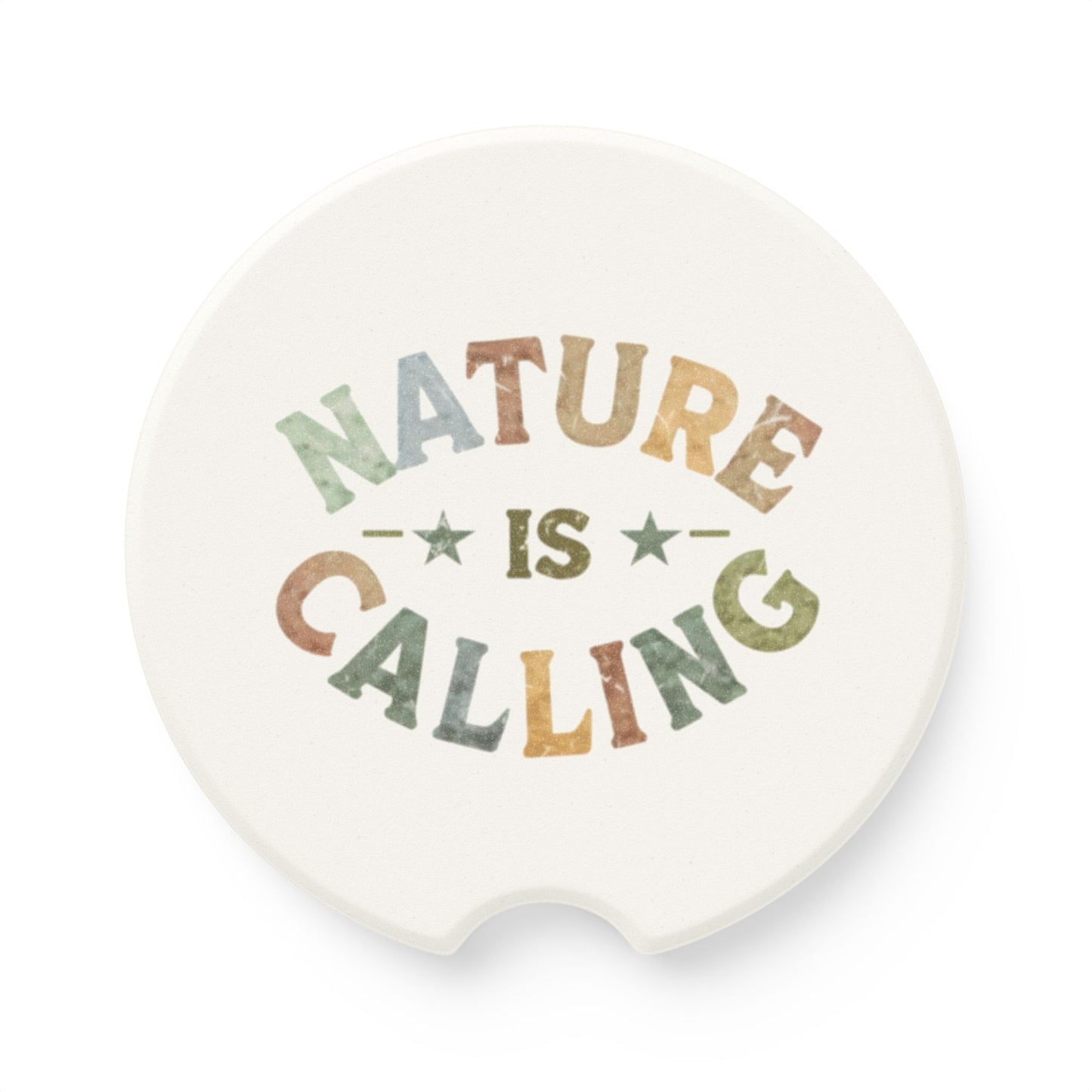 Nature Is Calling Soapstone Car Coaster