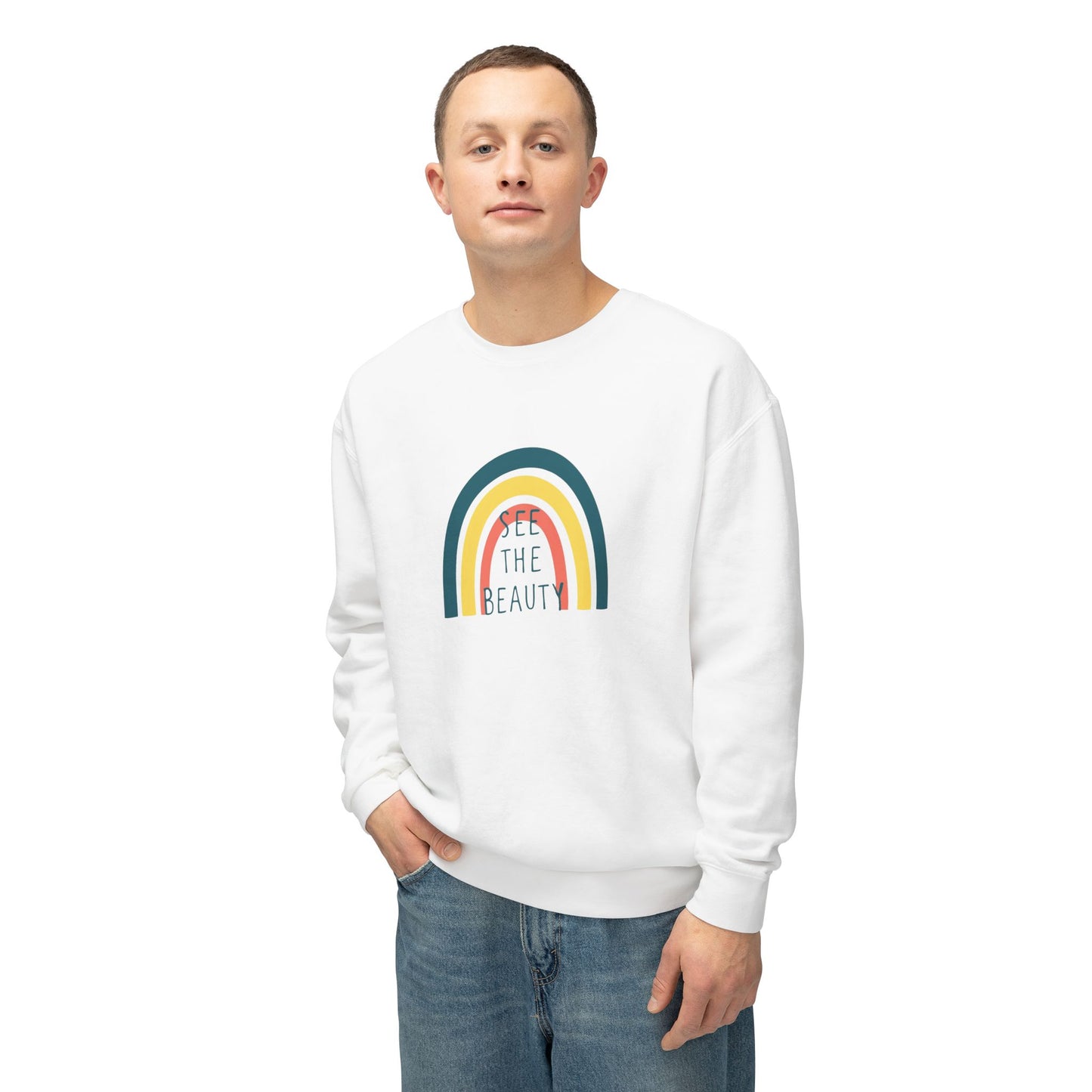 See The Beauty Unisex Lightweight Crewneck Sweatshirt