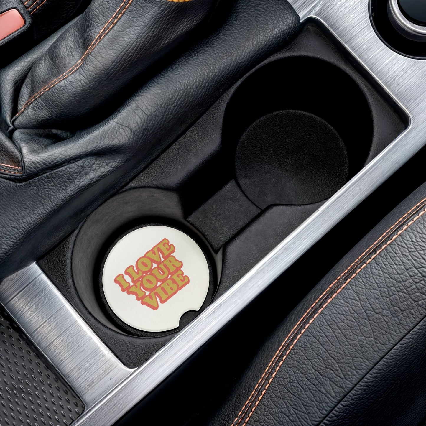 I Love Your Vibe Soapstone Car Coasters