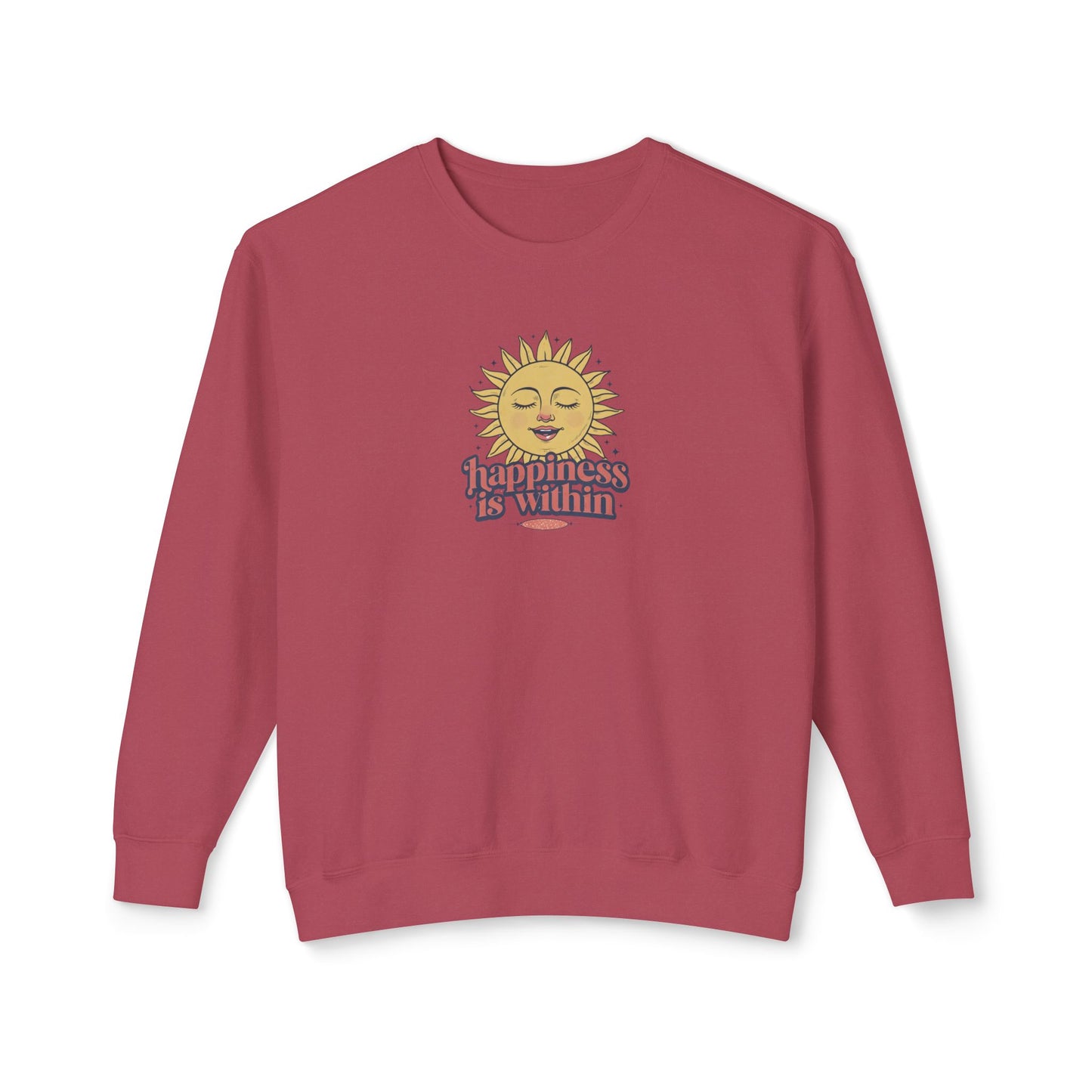Happiness Is Within Unisex Lightweight Crewneck Sweatshirt