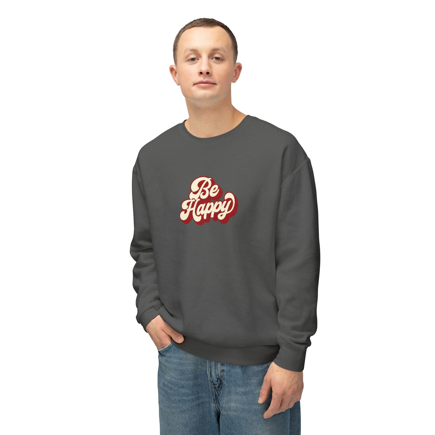 Be Happy Unisex Crewneck Sweatshirt