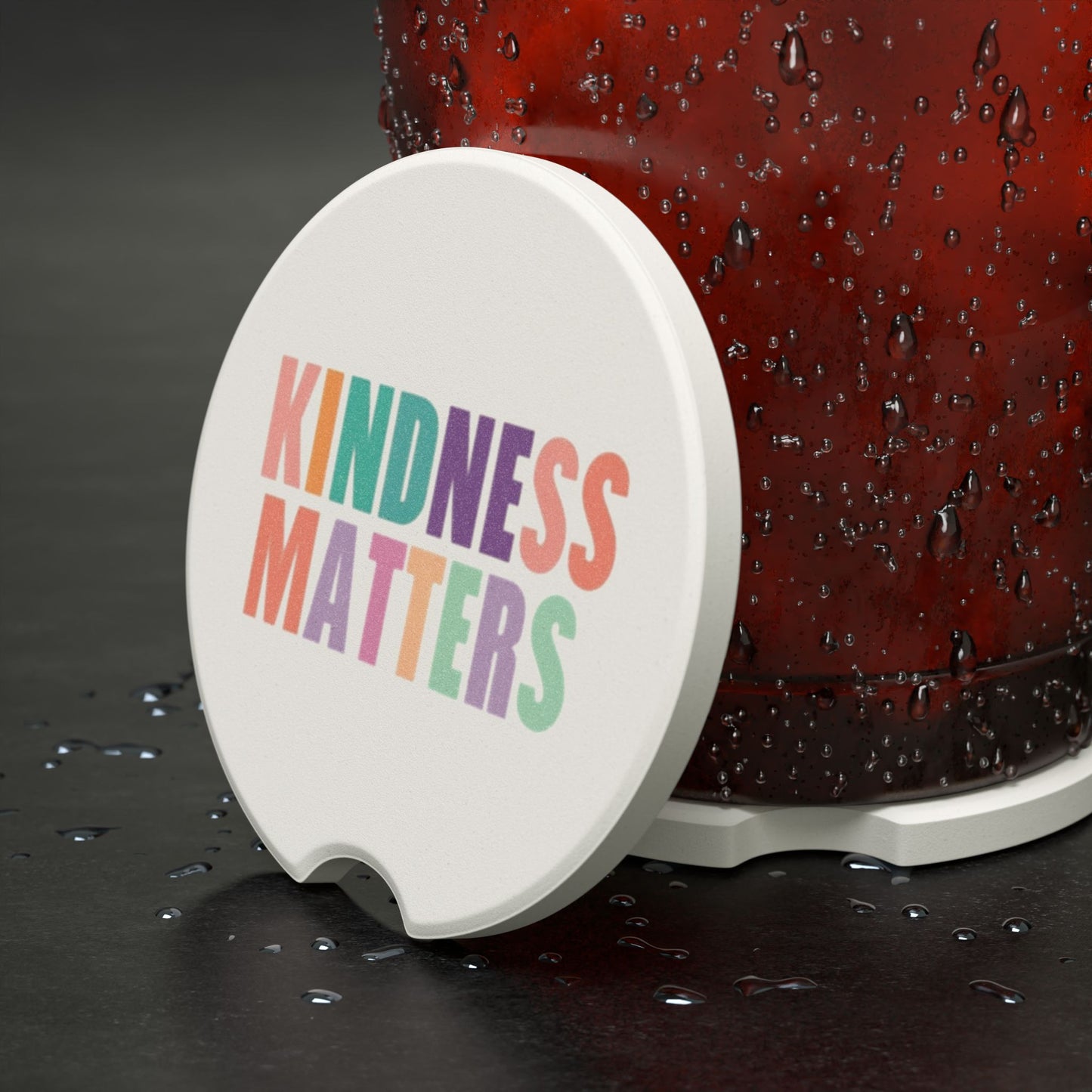 Kindness Matters Soapstone Car Coaster