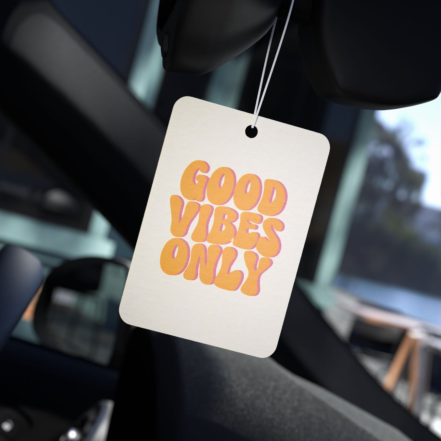Good Vibes Only Car Air Freshener