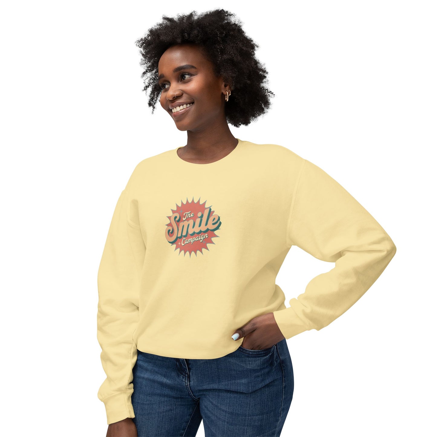 The Smile Campaign Unisex Lightweight Crewneck Sweatshirt