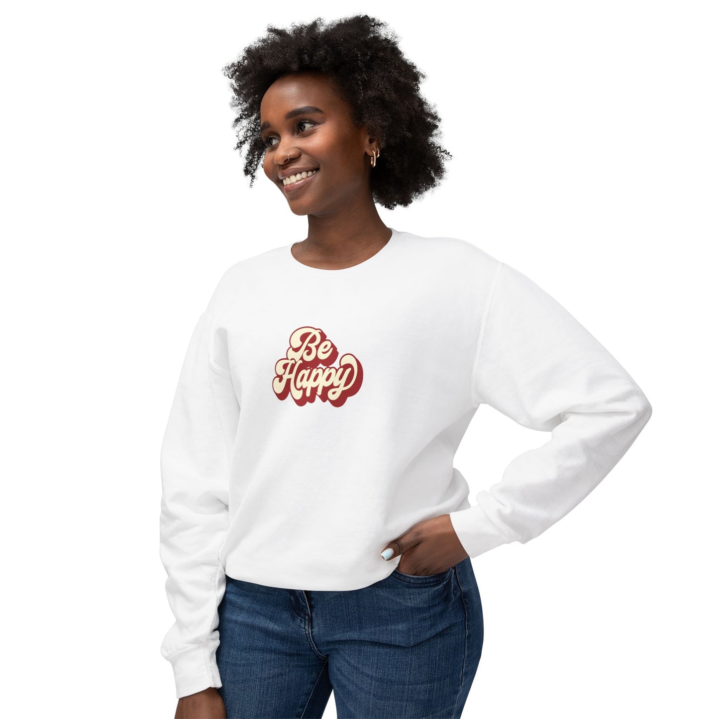 Be Happy Unisex Crewneck Sweatshirt