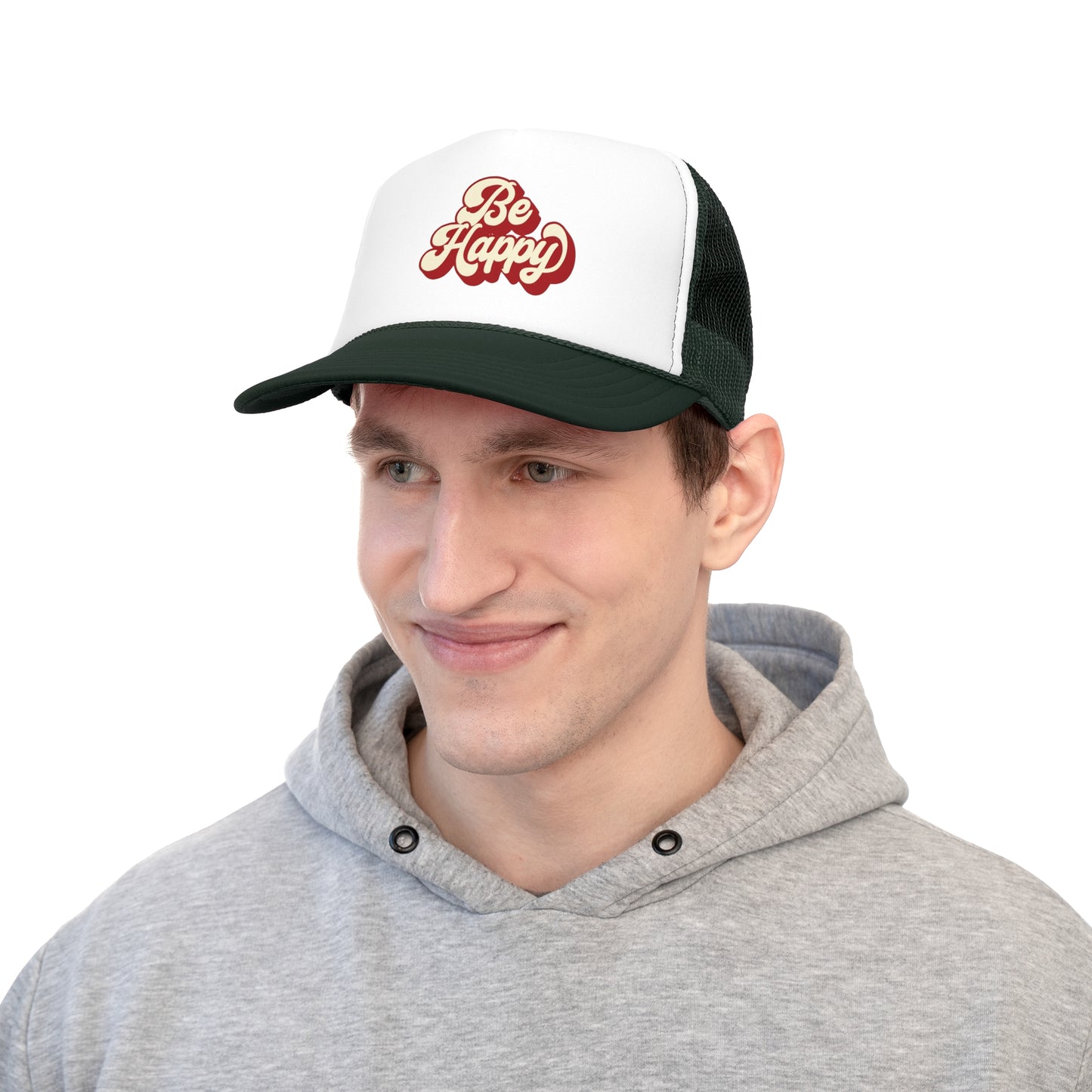 Be Happy Trucker Caps
