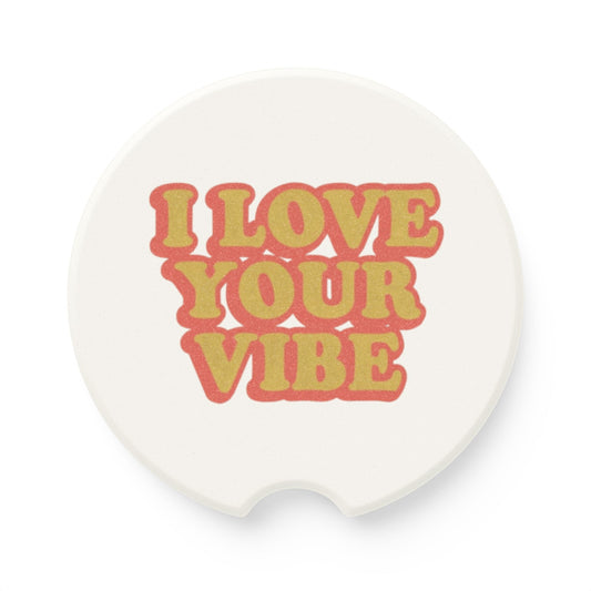 I Love Your Vibe Soapstone Car Coasters