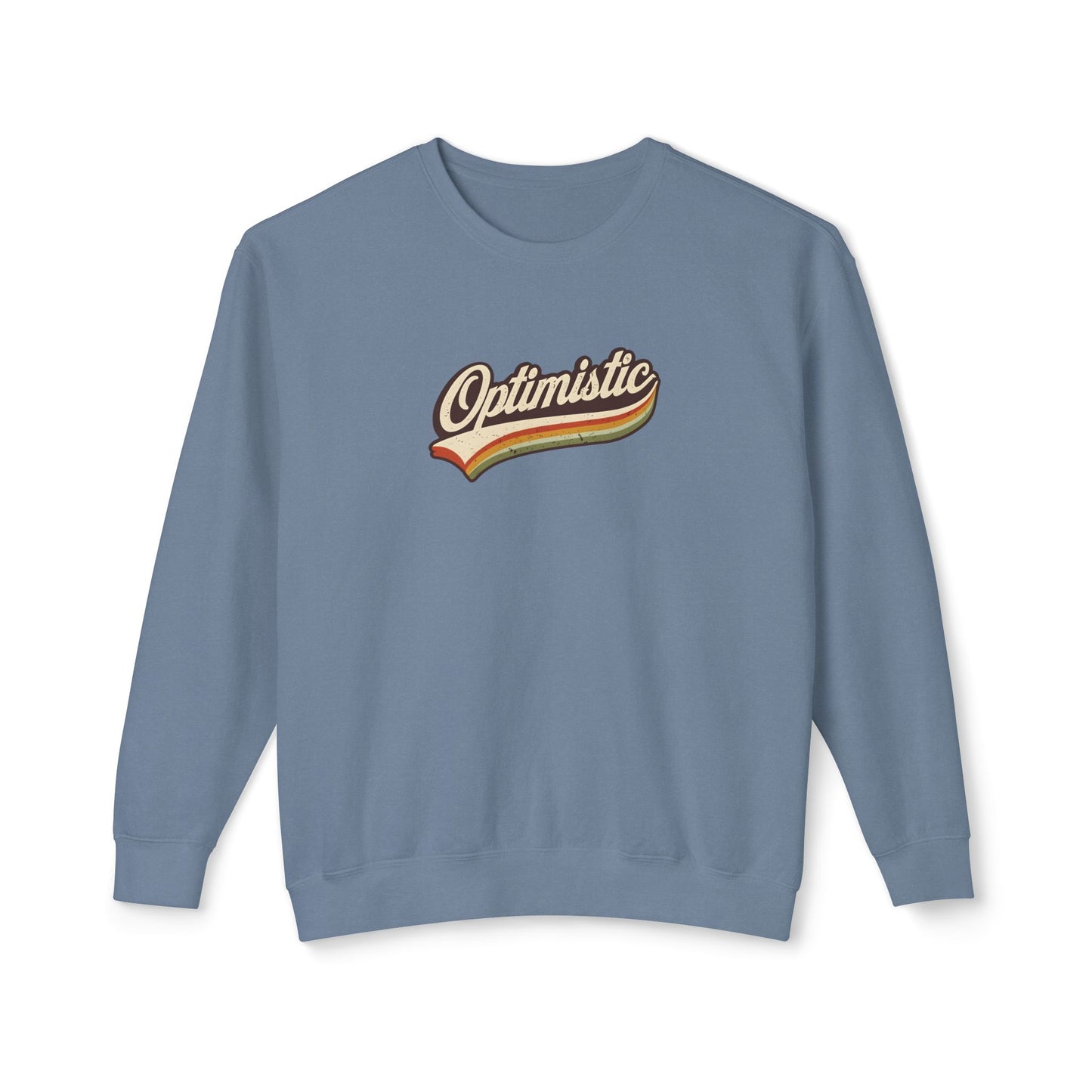 Optimistic  Unisex Lightweight Crewneck Sweatshirt