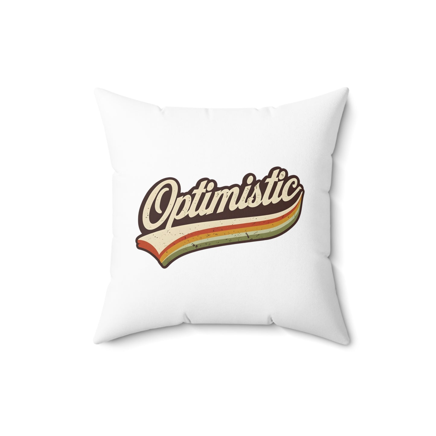 Optimistic Square Pillow
