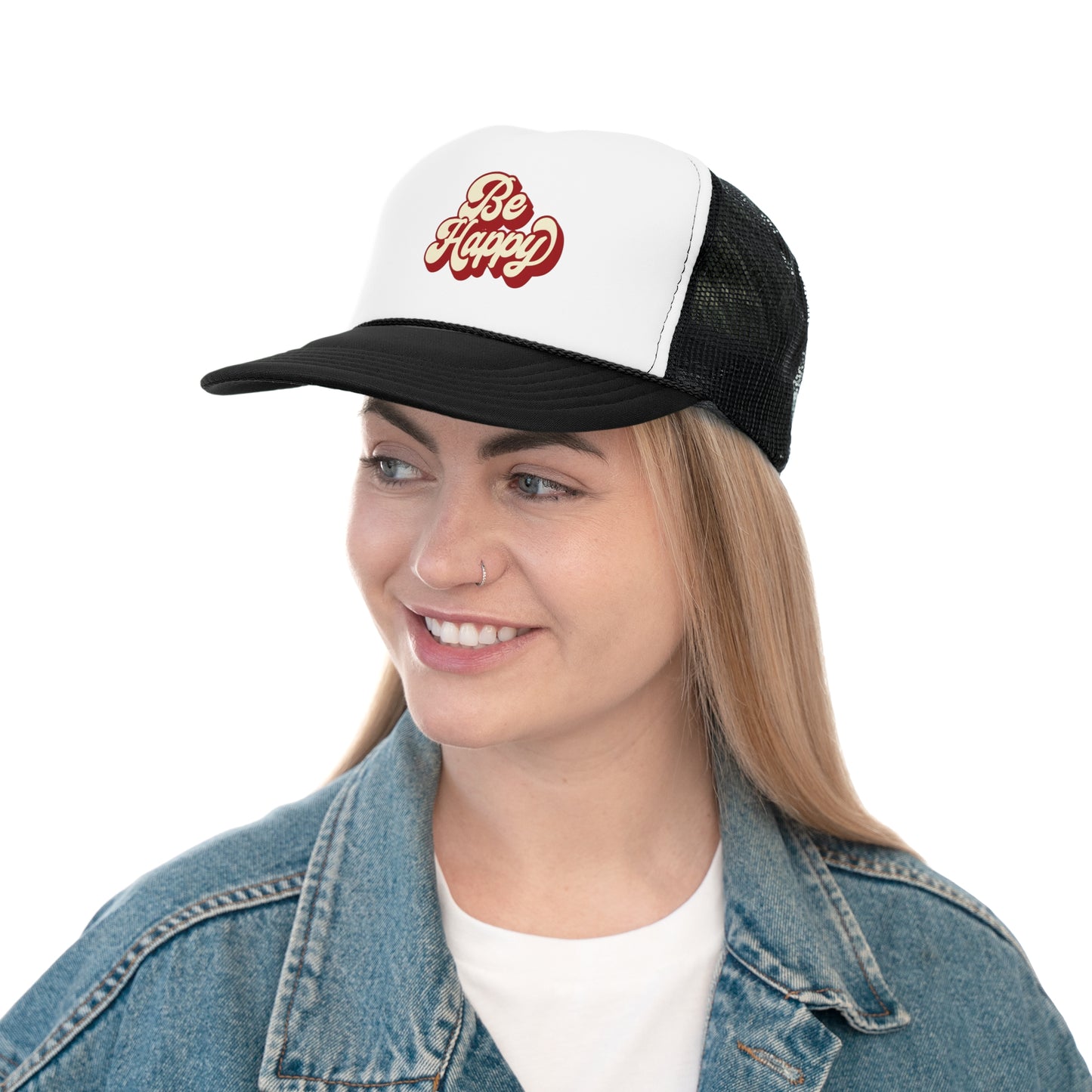 Be Happy Trucker Caps