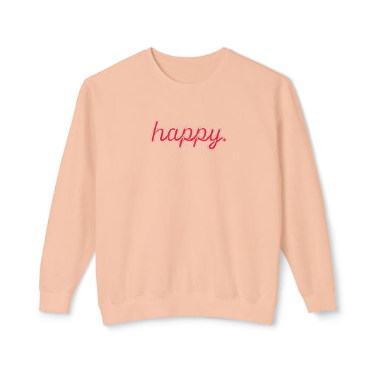 Happy Unisex Crewneck Sweatshirt