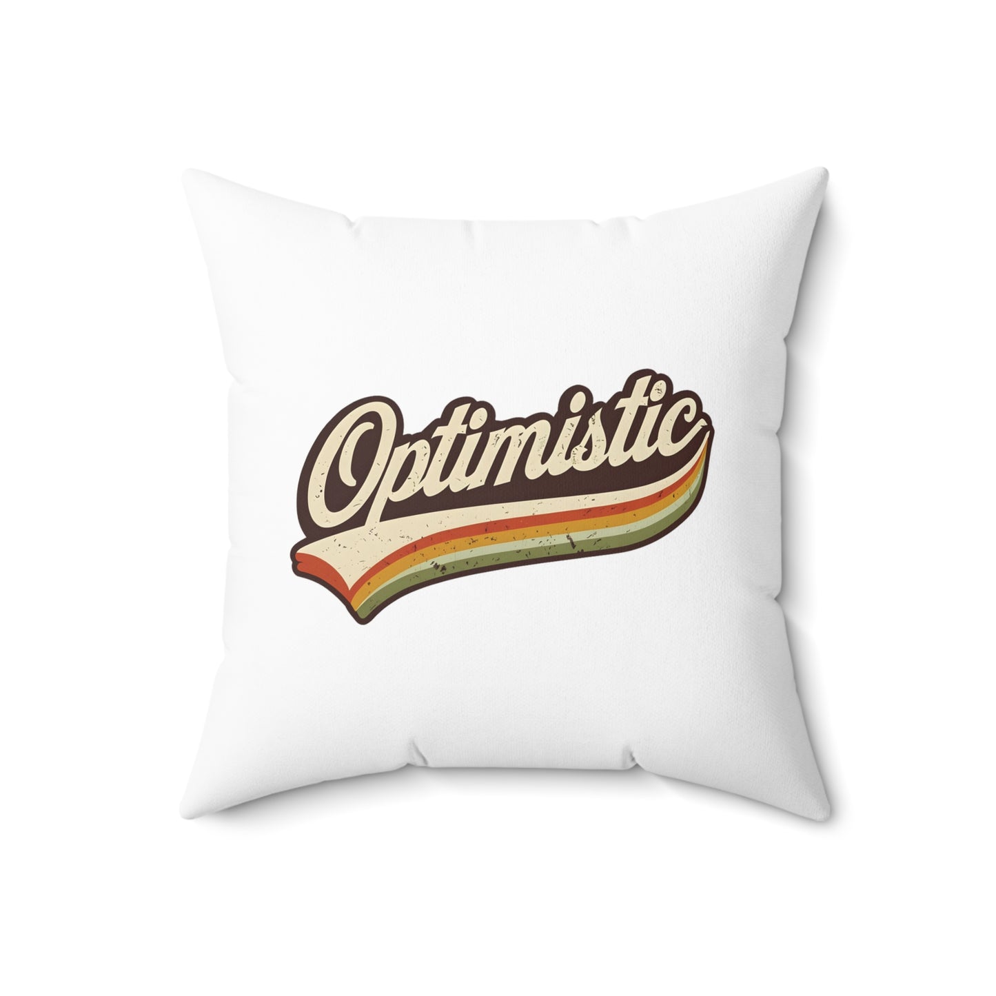 Optimistic Square Pillow