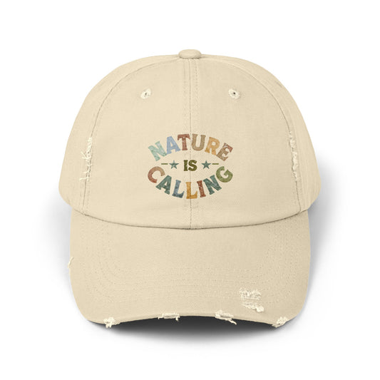 Nature Is Calling Distressed Cap